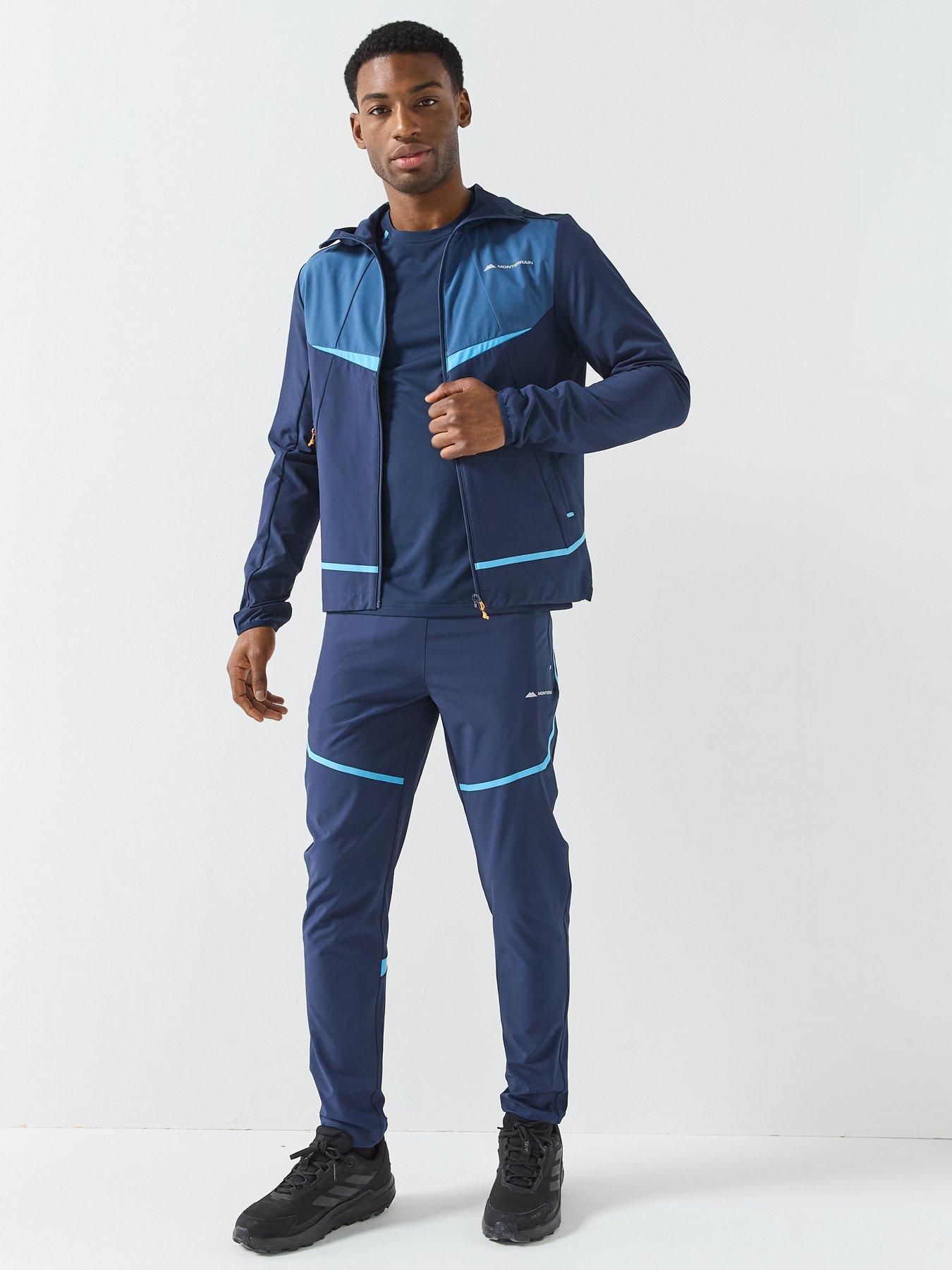 Image 3 of 6 of Monterrain Mens Defence Woven Running Pants - Blue