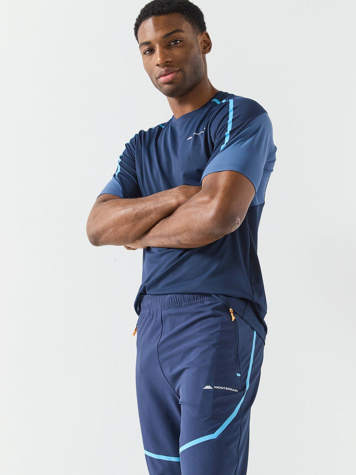 Image 4 of 6 of Monterrain Mens Defence Woven Running Pants - Blue