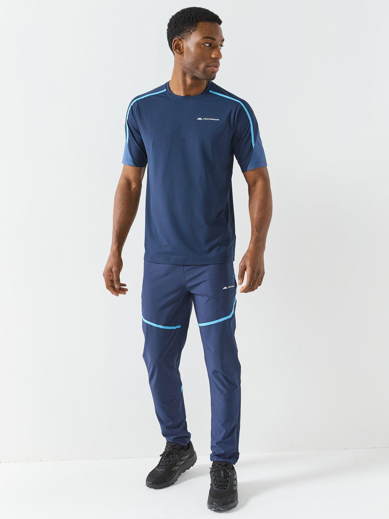 Image 5 of 6 of Monterrain Mens Defence Woven Running Pants - Blue
