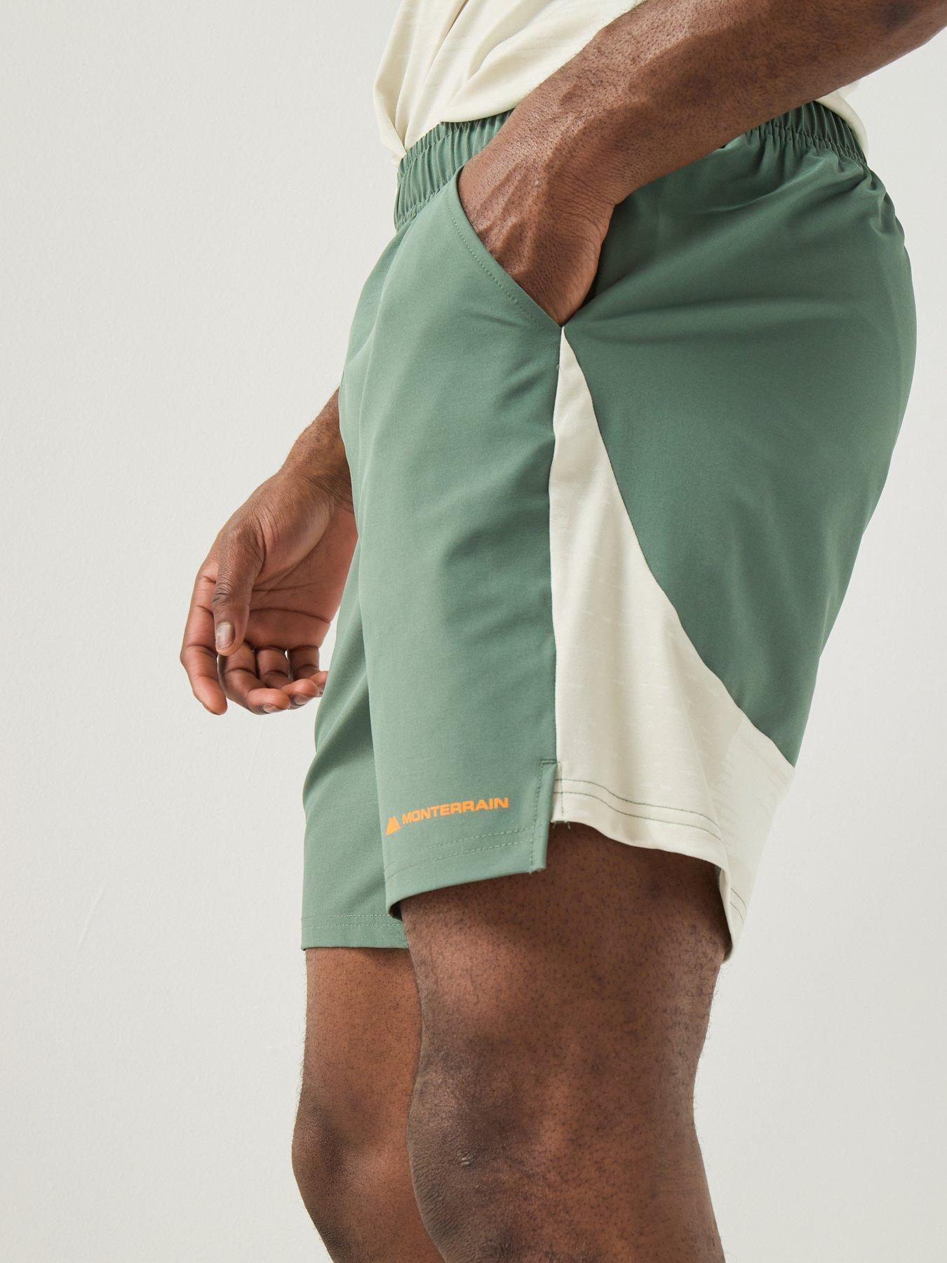 Image 4 of 6 of Monterrain Mens Divide Woven Running Short - Green