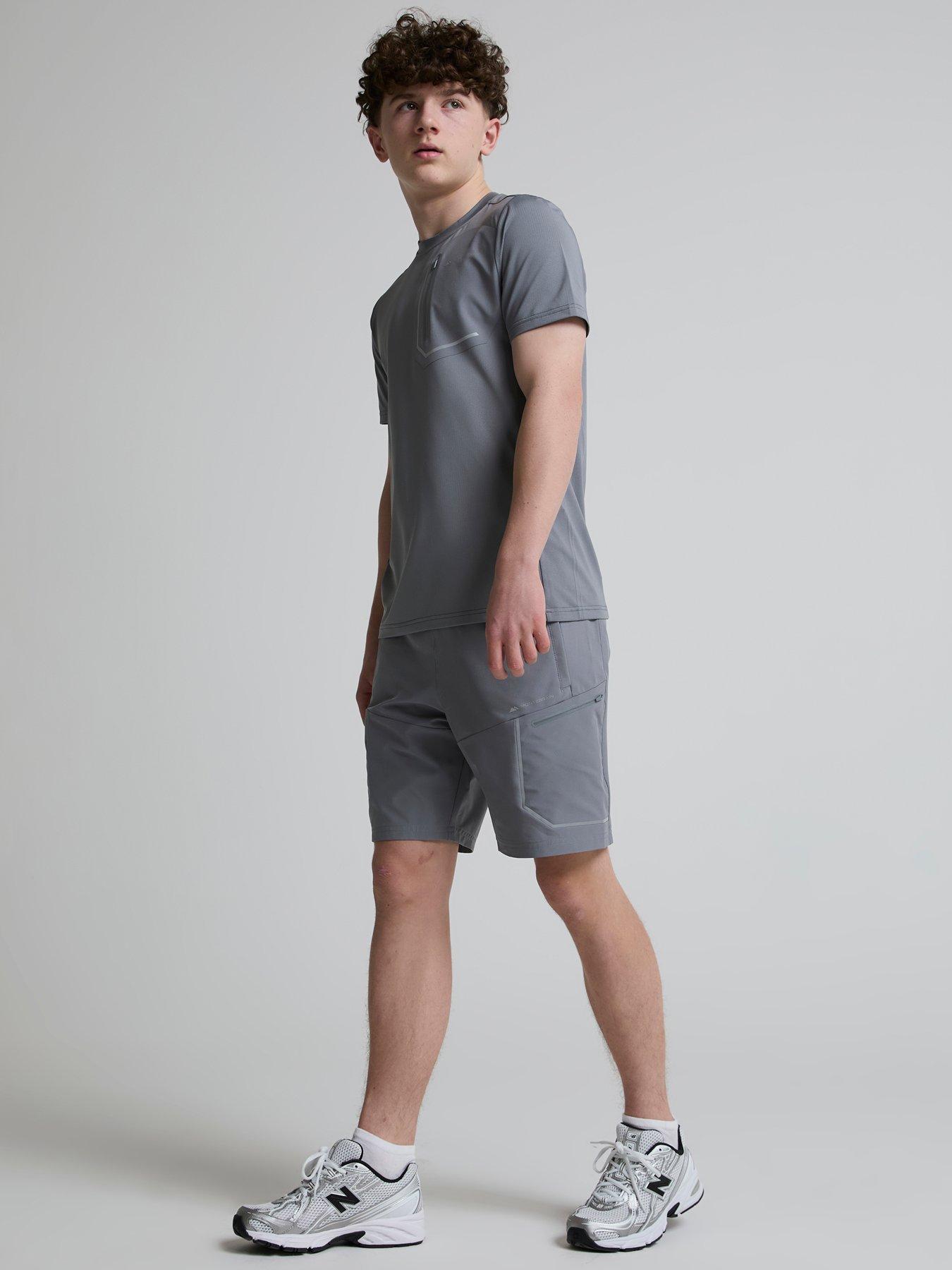 Image 3 of 5 of Monterrain Kids Ramble 3.0 Woven Running Short - Grey