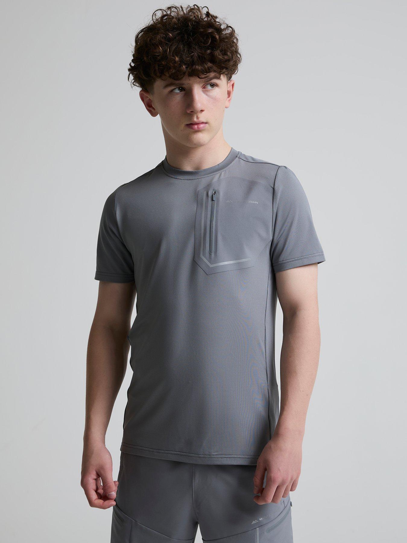 Monterrain Kids Ramble T-Shrit - Grey