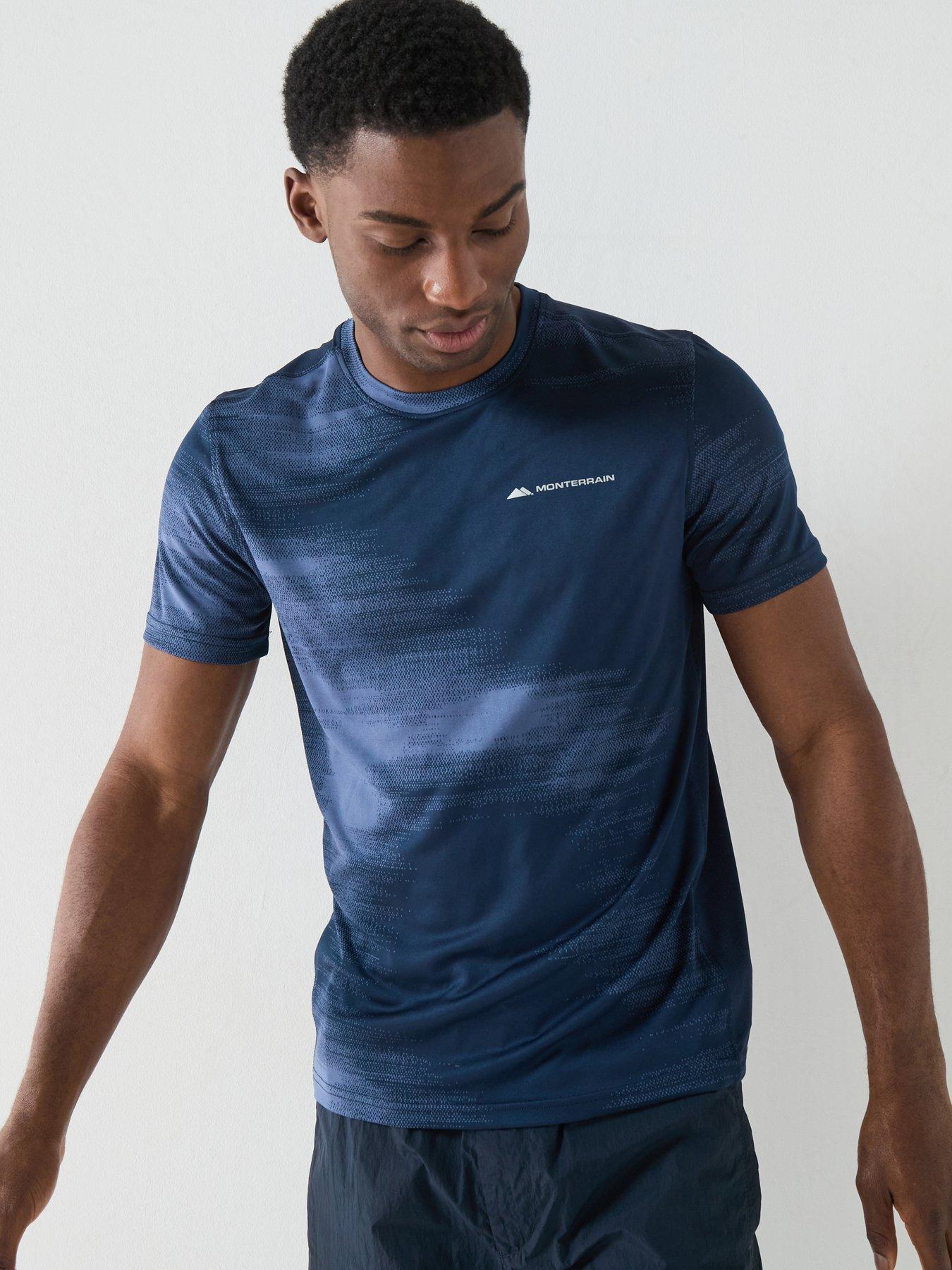 Monterrain Mens Stability Jacquard Tee - Blue