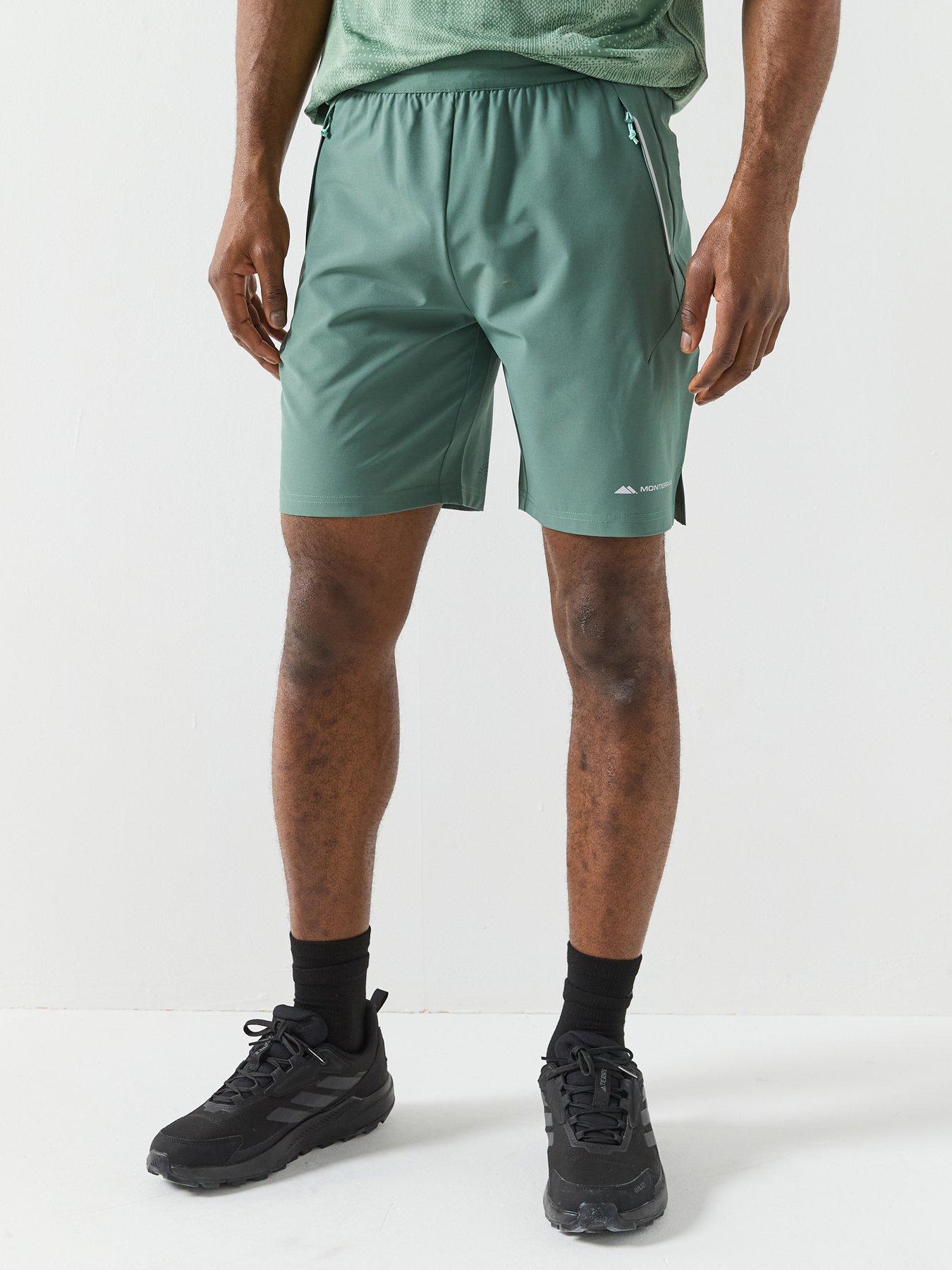 Monterrain Mens Vapor Woven Running Short - Green