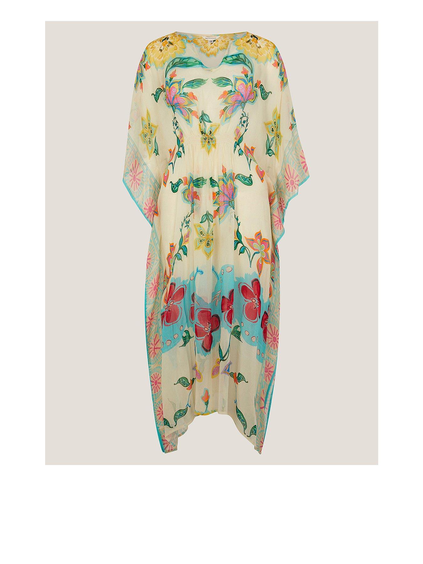 Monsoon Gloria Floral Kaftan - Multi