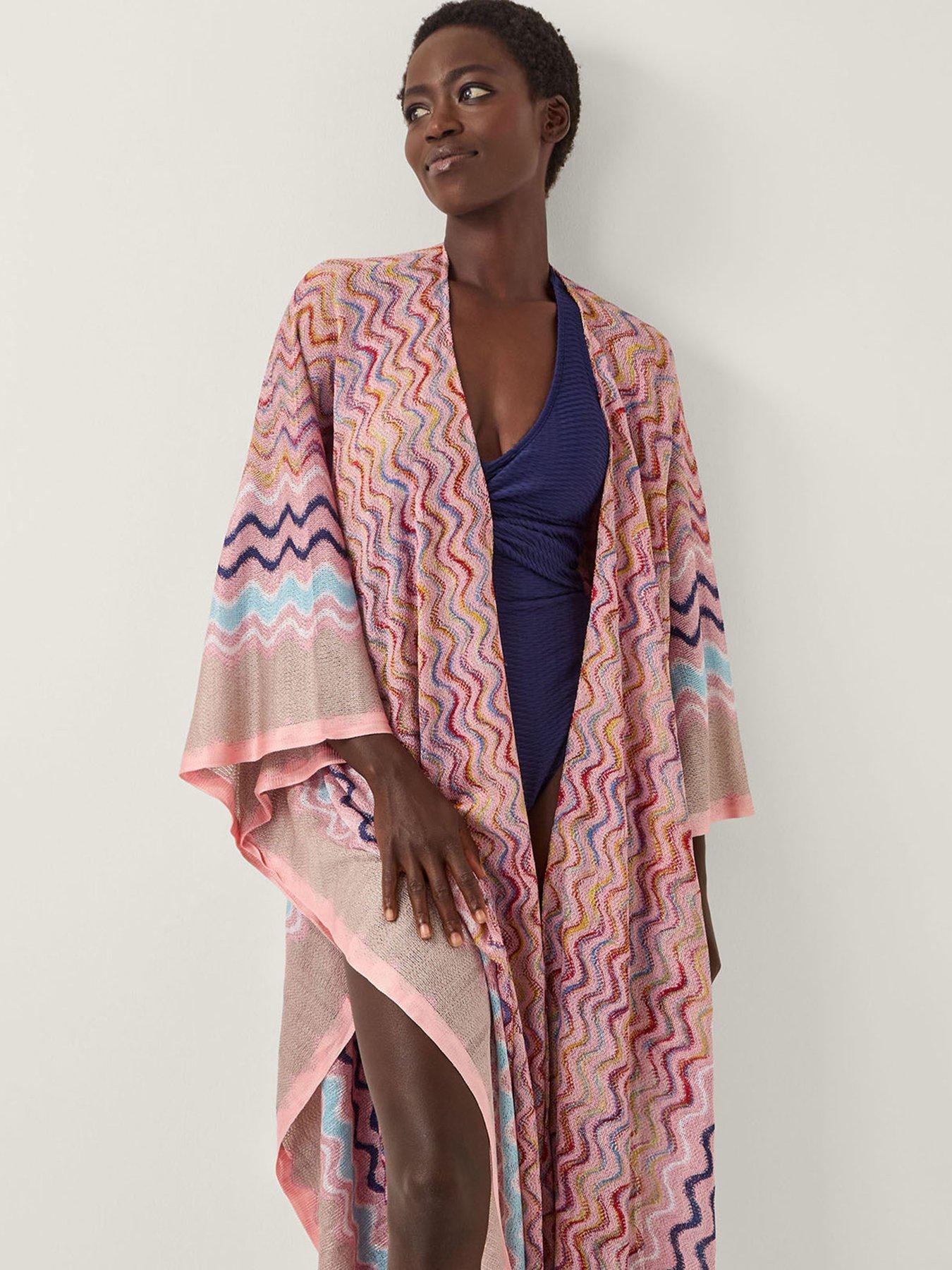 Image 1 of 5 of Monsoon Catia Zig Zag Cover Up - Multi