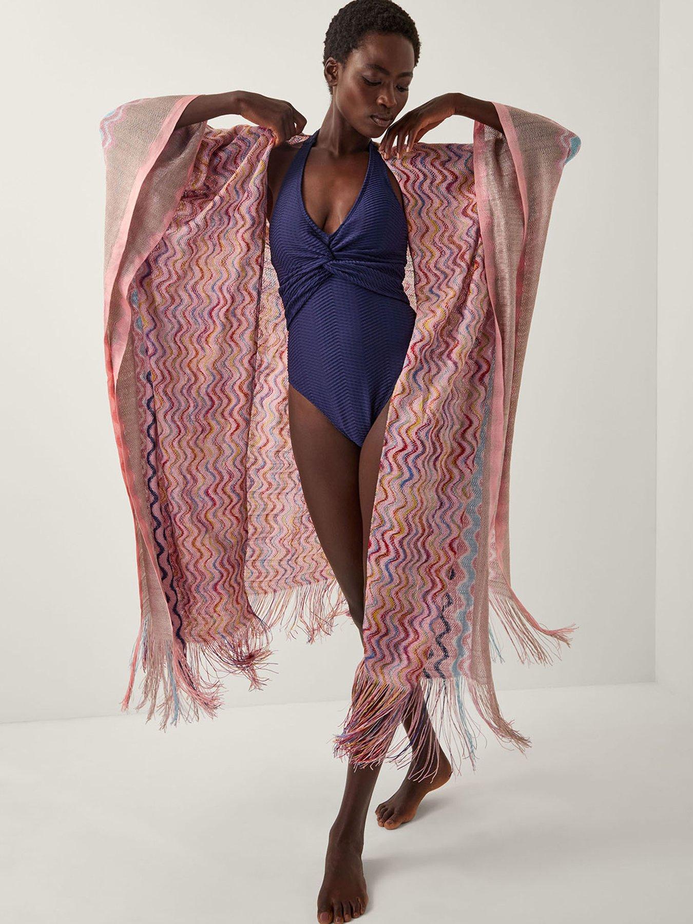 Image 4 of 5 of Monsoon Catia Zig Zag Cover Up - Multi