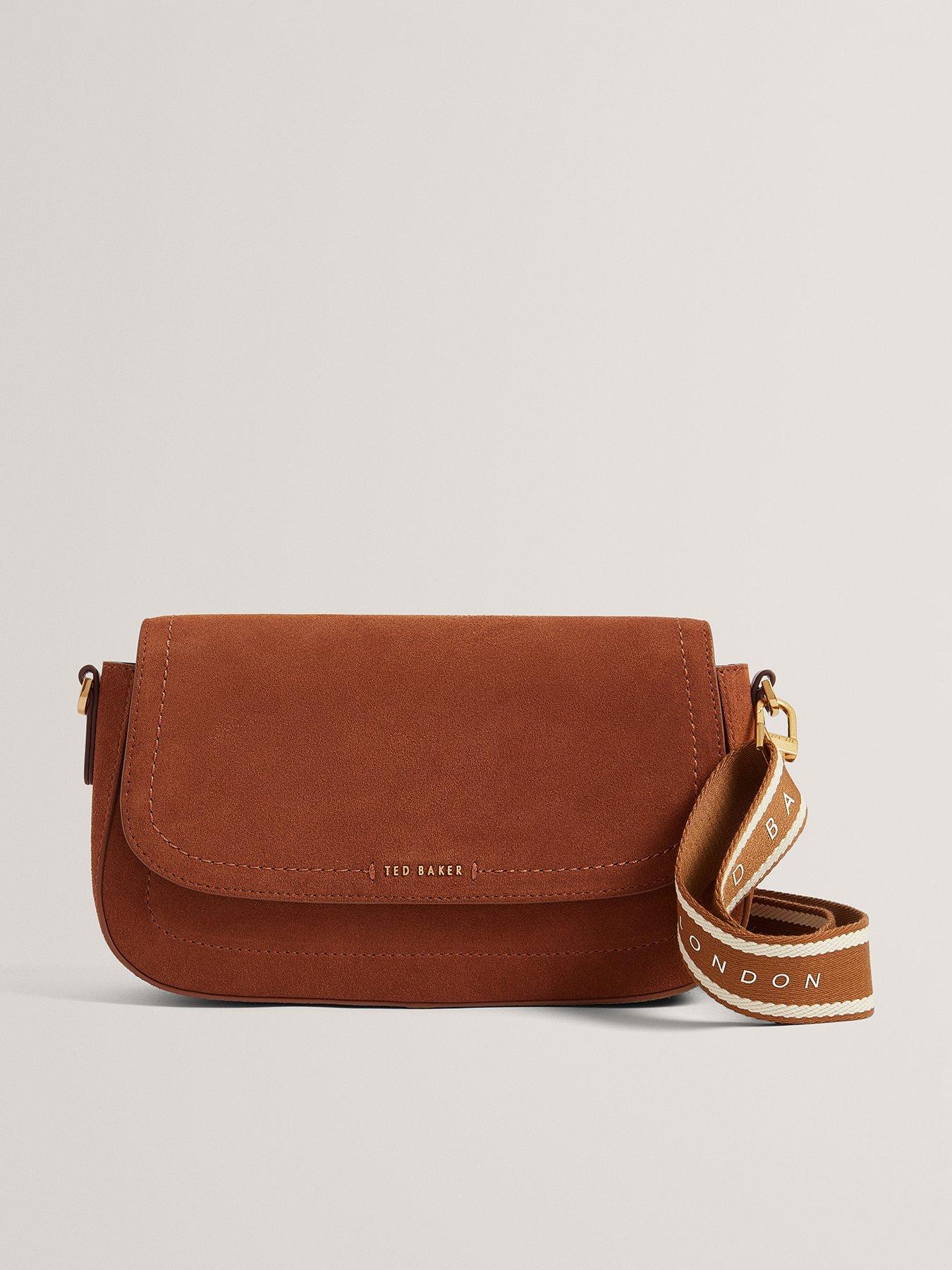 Ted Baker Suede Crossbody Bag - Brown