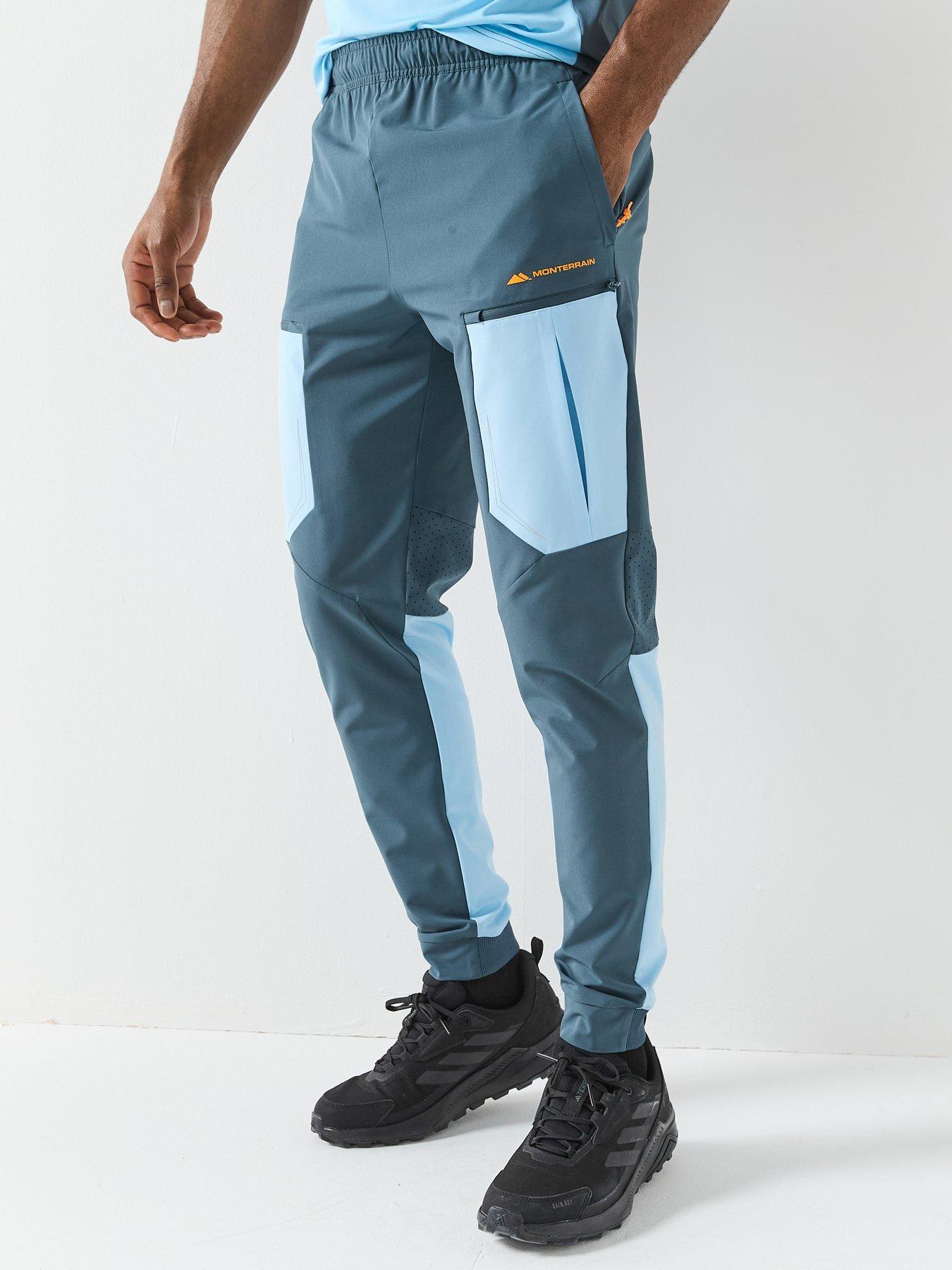 Monterrain Mens Orbit Woven Running Pant - Blue