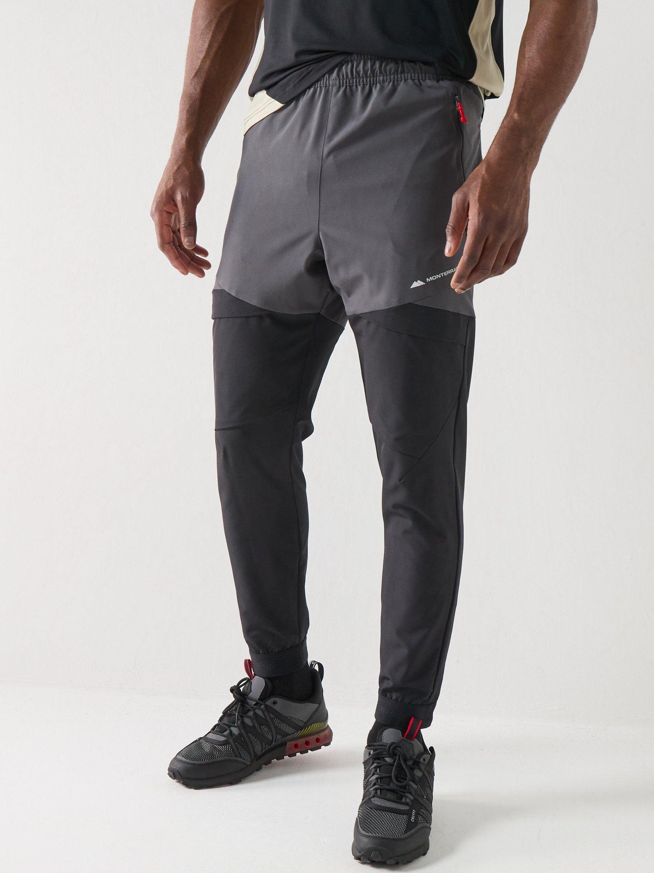 Monterrain Mens Vault Woven Running Pant - Black