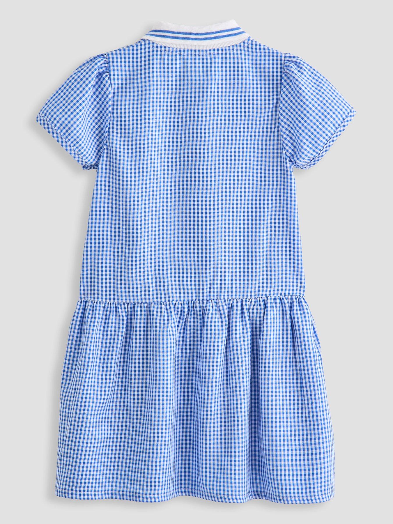 Image 3 of 5 of The Very Collection Gingham School Dress - Blue