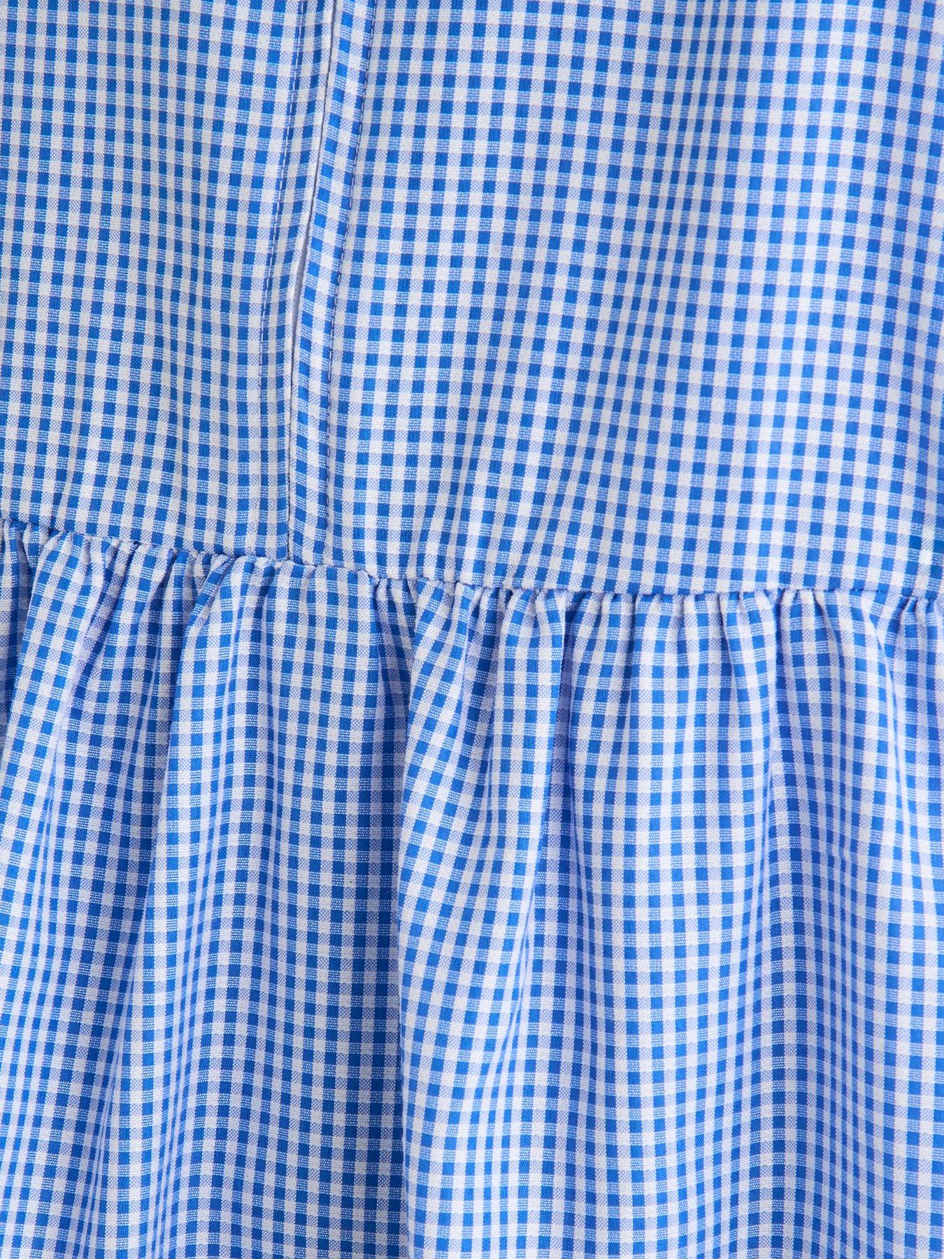 Image 5 of 5 of The Very Collection Gingham School Dress - Blue