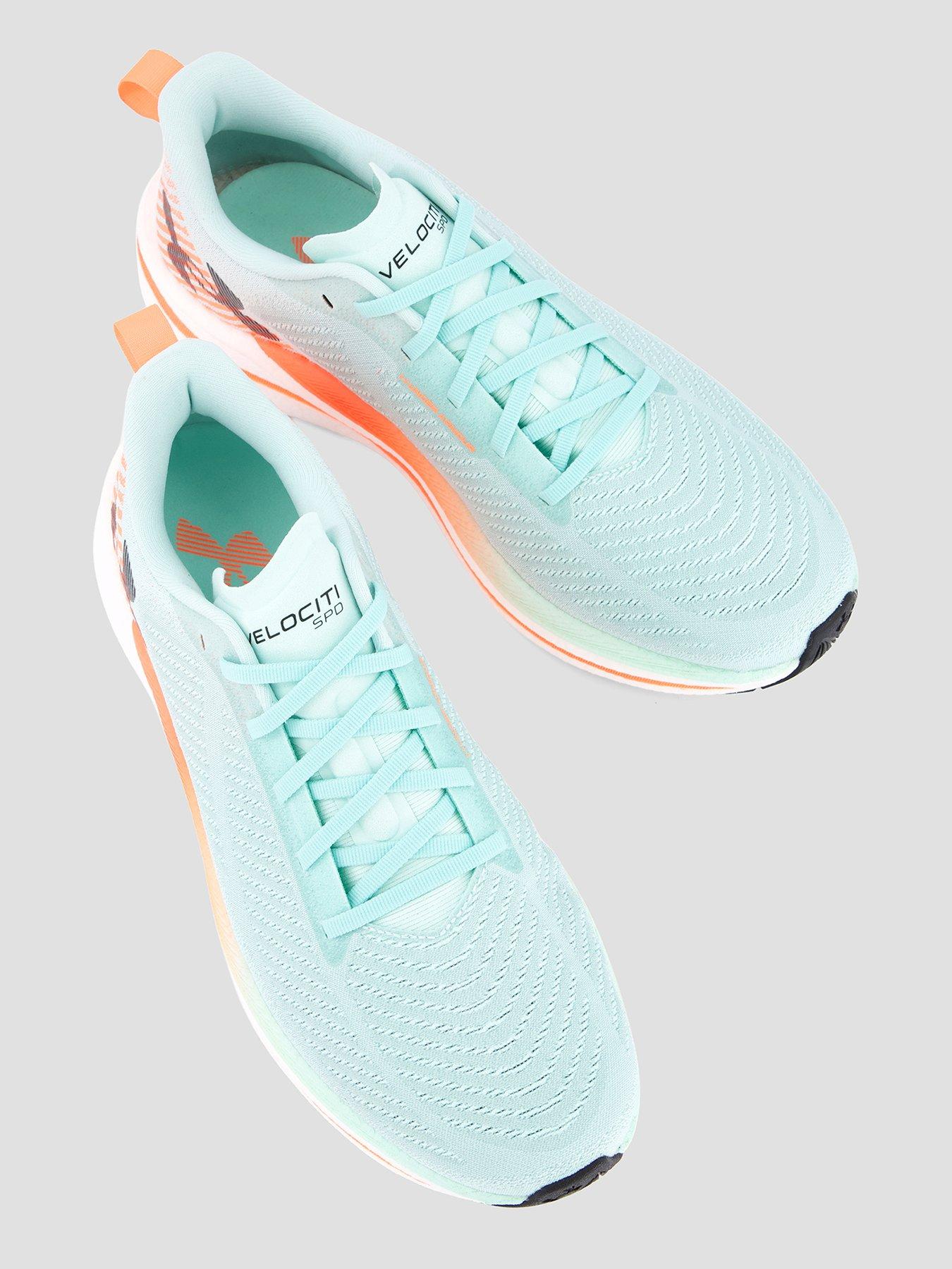 Image 3 of 7 of UNDER ARMOUR Mens Velociti Speed Running Shoes - Refresh Mint / White / Electric Tangerine