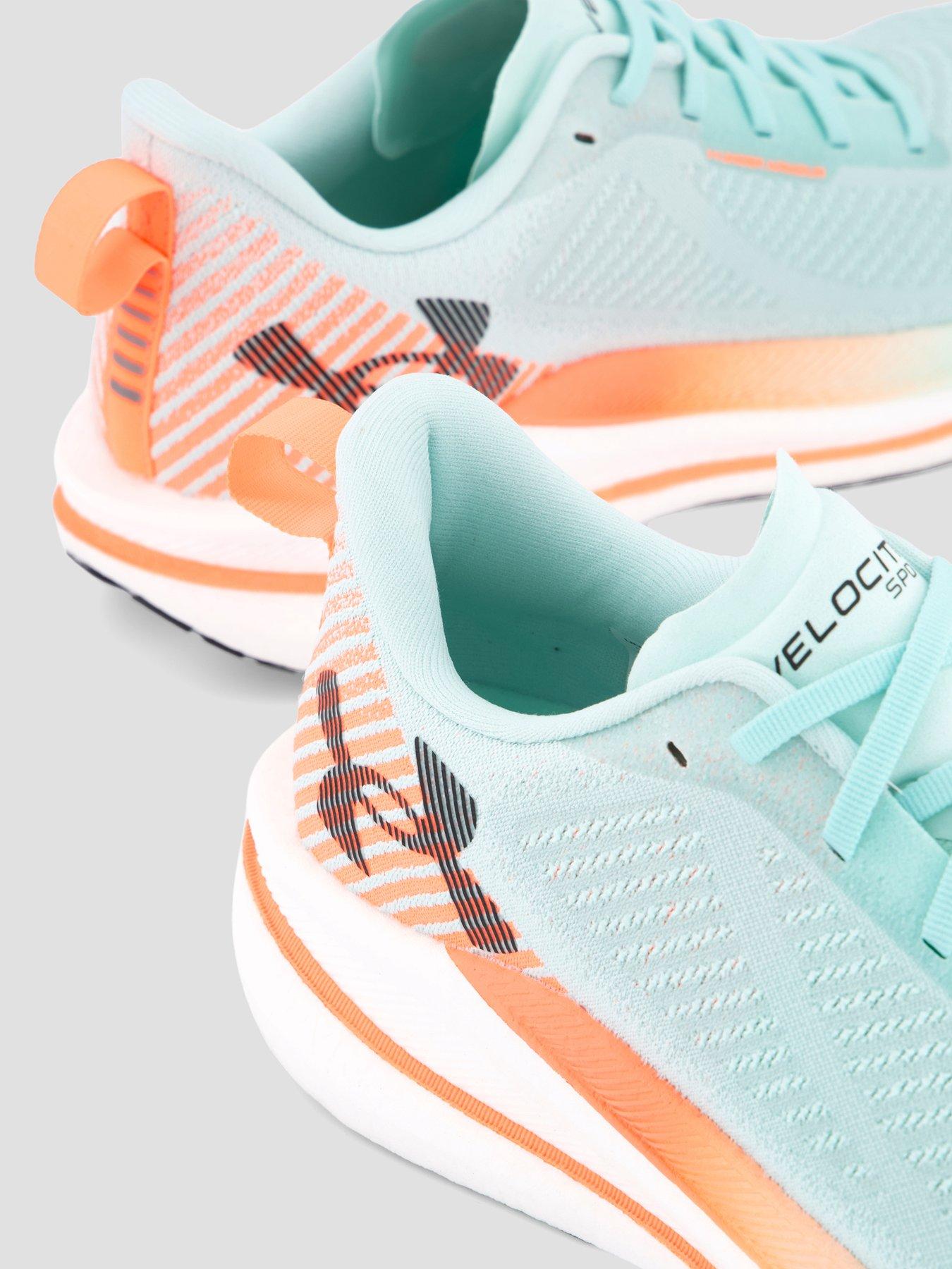 Image 5 of 7 of UNDER ARMOUR Mens Velociti Speed Running Shoes - Refresh Mint / White / Electric Tangerine