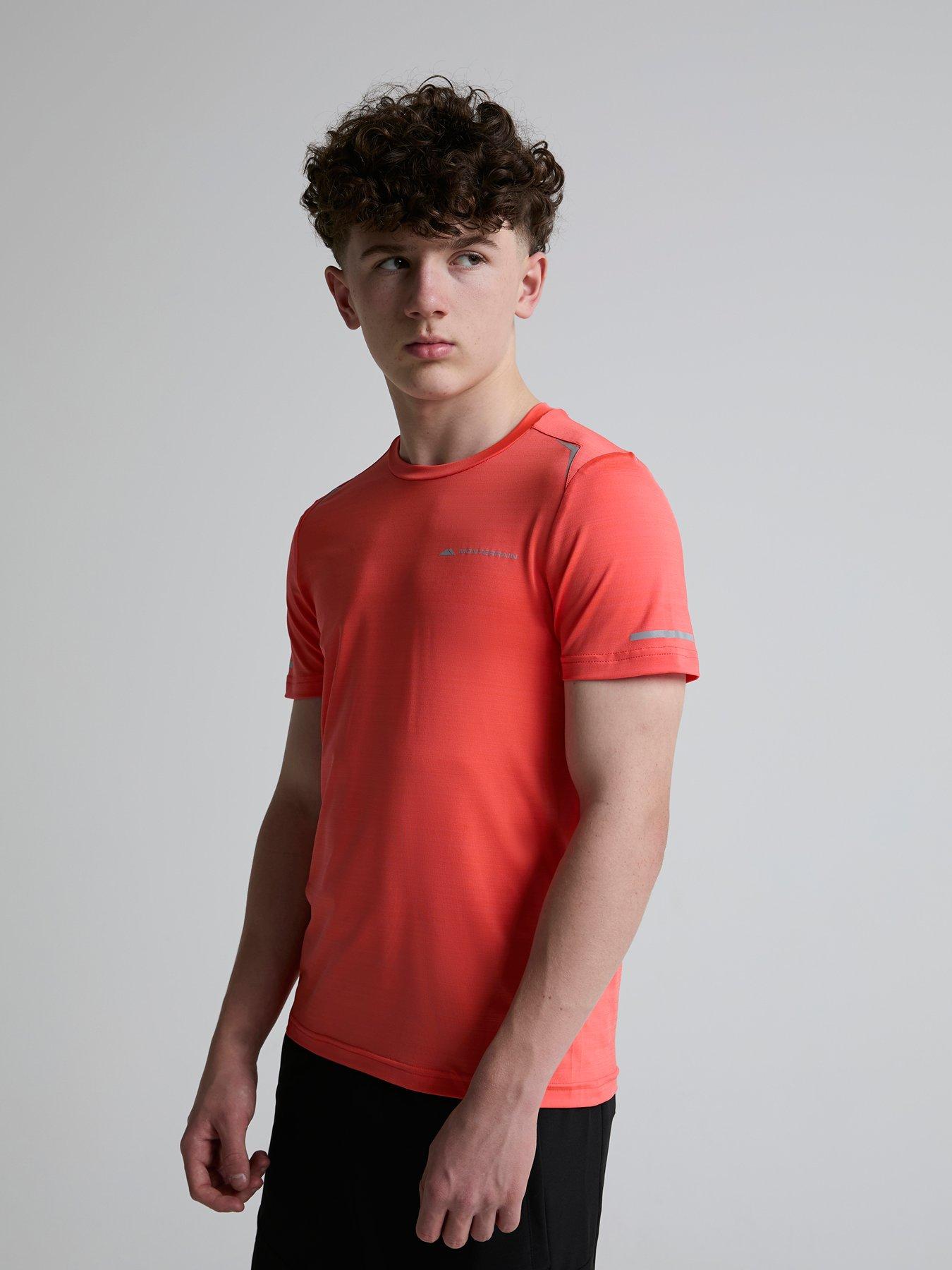 Monterrain Kids Bolt 2.0 Space Dye T-Shirt - Red