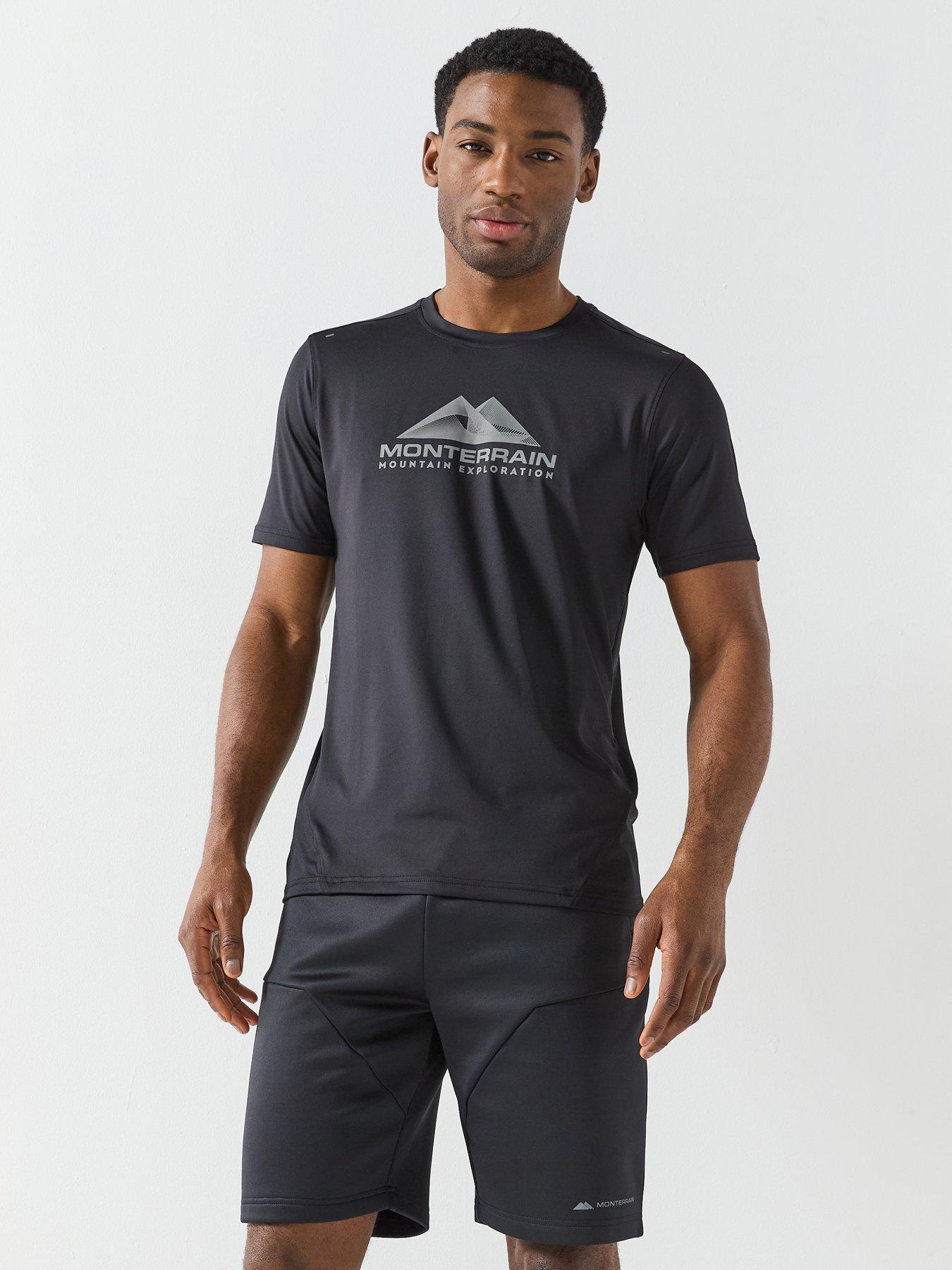 Monterrain Mens Speed 2.0 Poly T-Shirt - Black