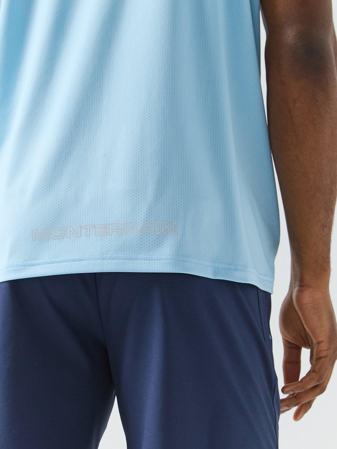 Image 6 of 6 of Monterrain Mens Stability Jacquard T-Shirt - Blue
