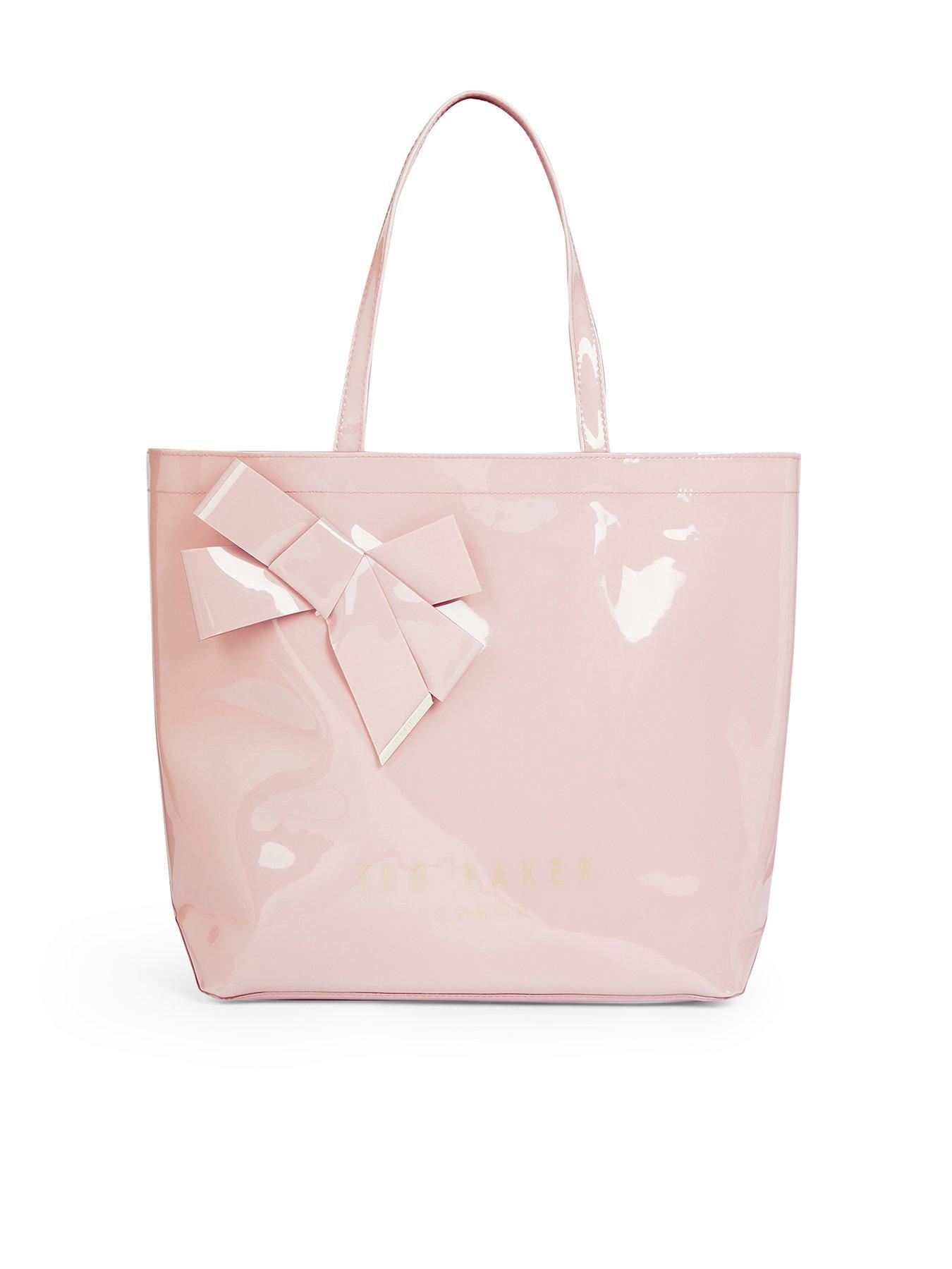 Image 1 of 5 of Ted Baker Knot Bow Tote Bag - Pink
