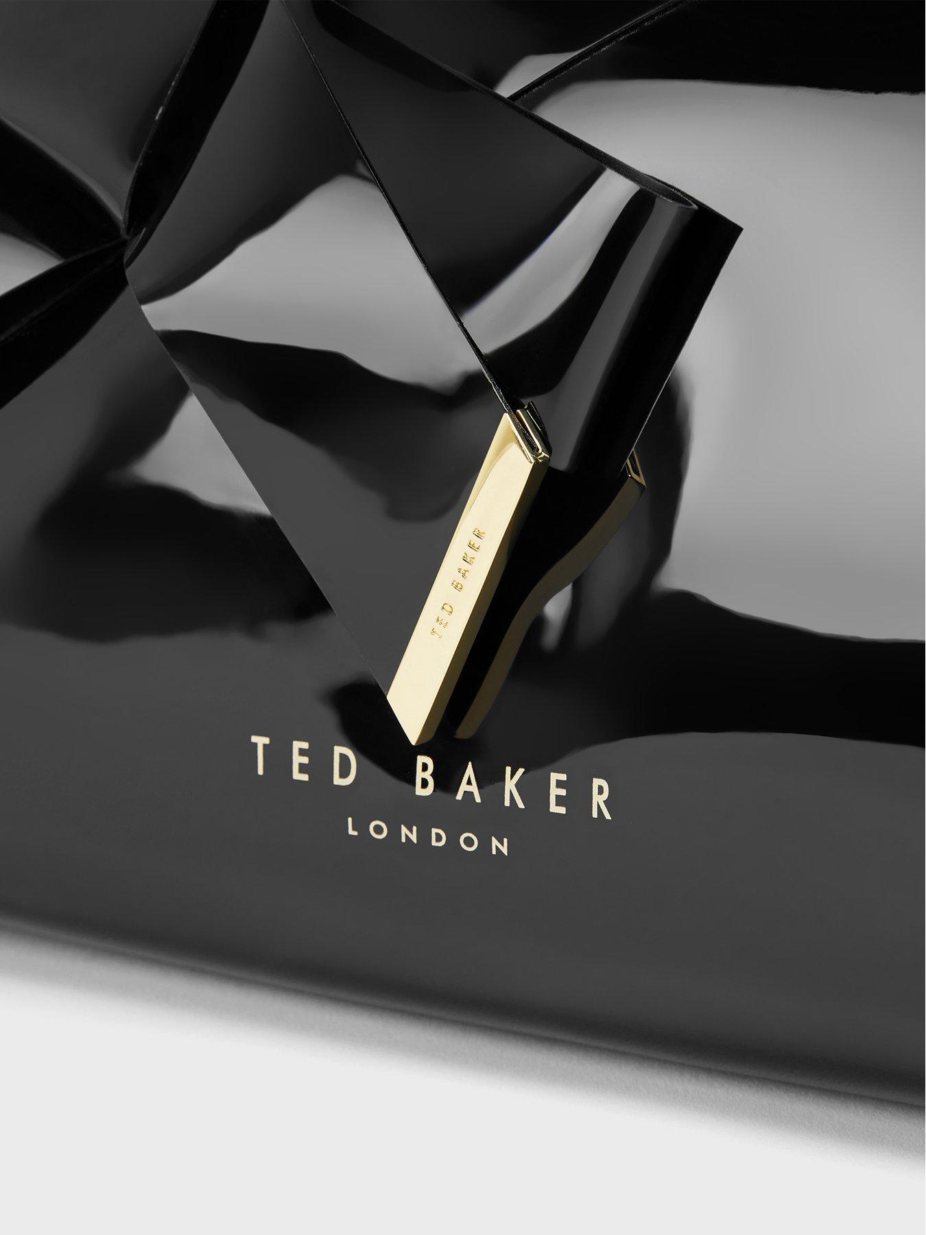 Image 3 of 4 of Ted Baker Bow Patent Make Up Bag - Black