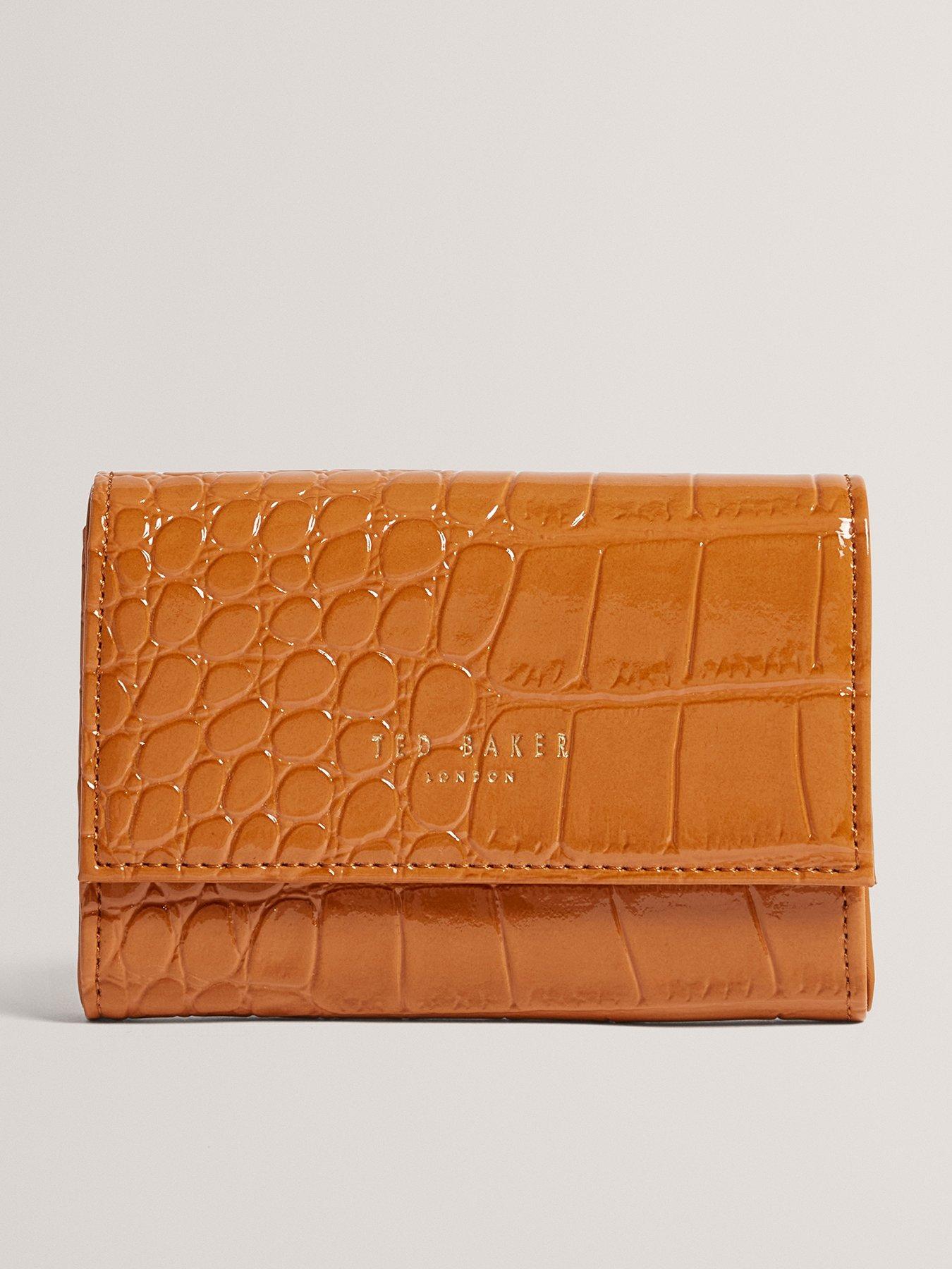 Image 1 of 4 of Ted Baker Croc Effect Small Purse - Brown