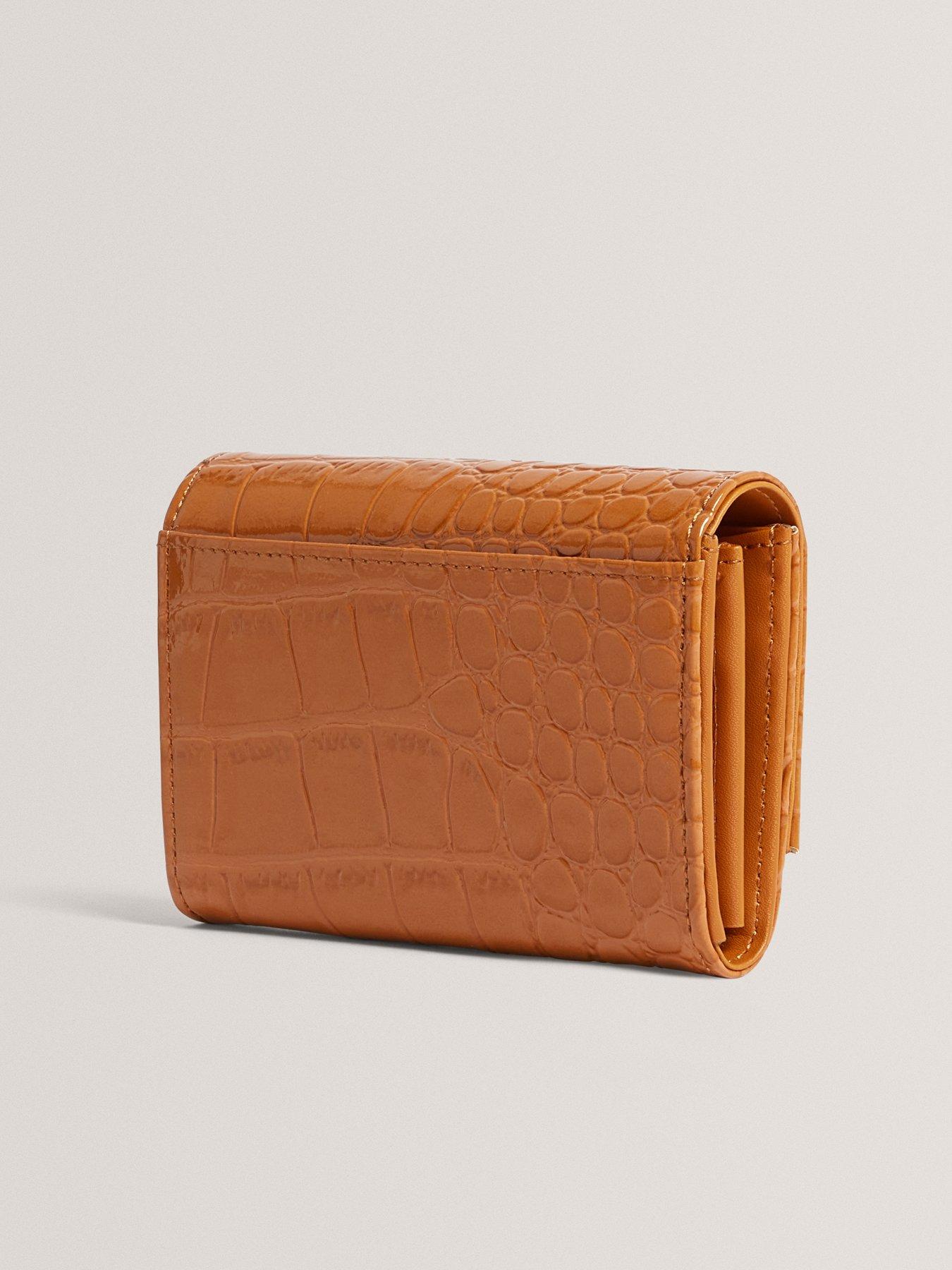 Image 2 of 4 of Ted Baker Croc Effect Small Purse - Brown