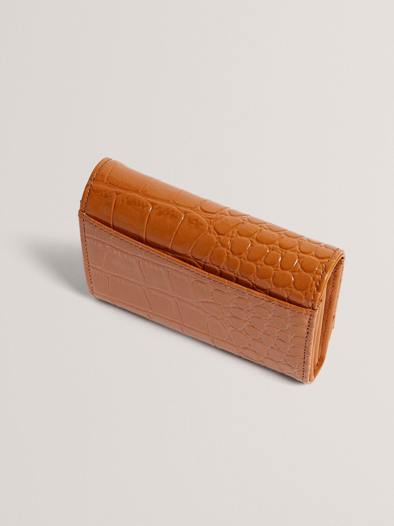 Image 3 of 4 of Ted Baker Croc Effect Small Purse - Brown