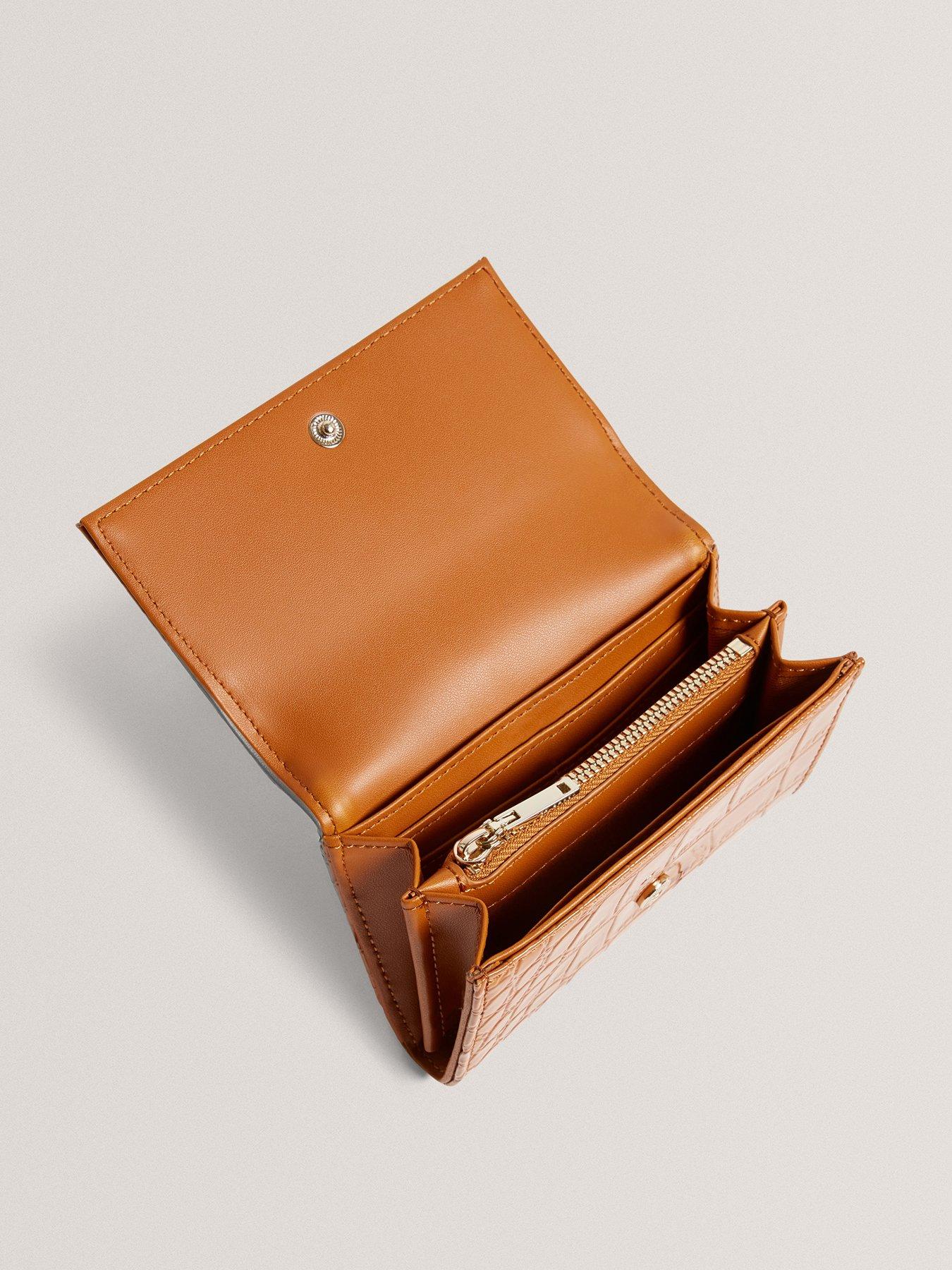 Image 4 of 4 of Ted Baker Croc Effect Small Purse - Brown