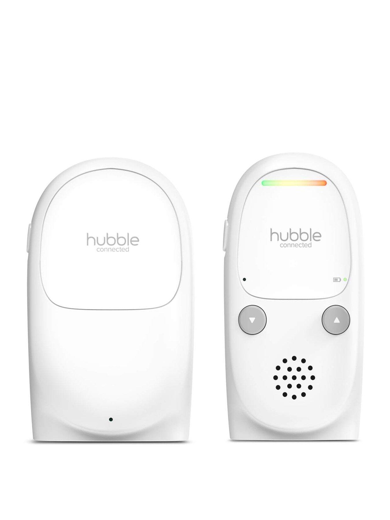 Hubble HB100 Digital Audio Baby Monitor with Belt Clip, White