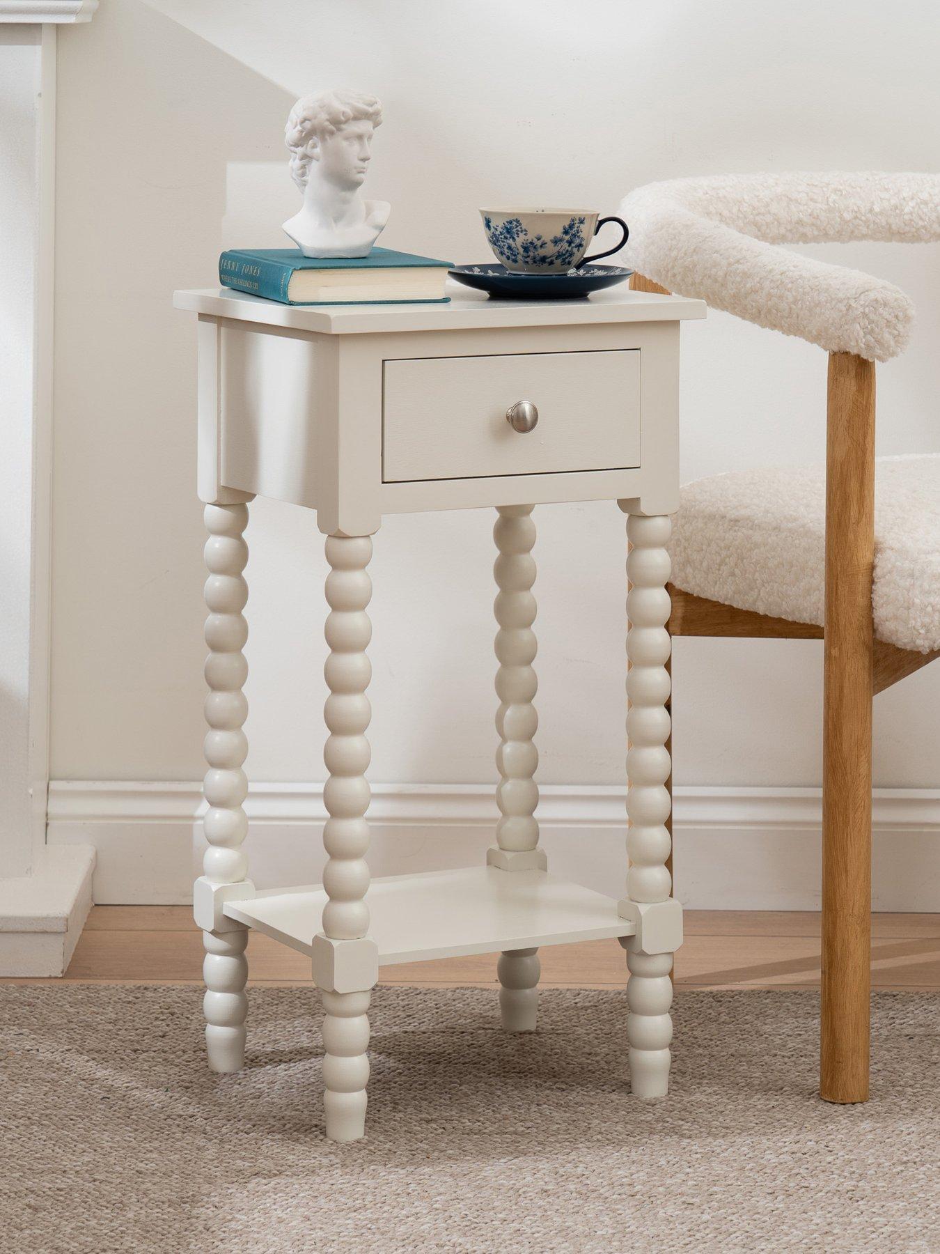 Scottish Everlastings Olivia Side Table With Drawer - Ivory