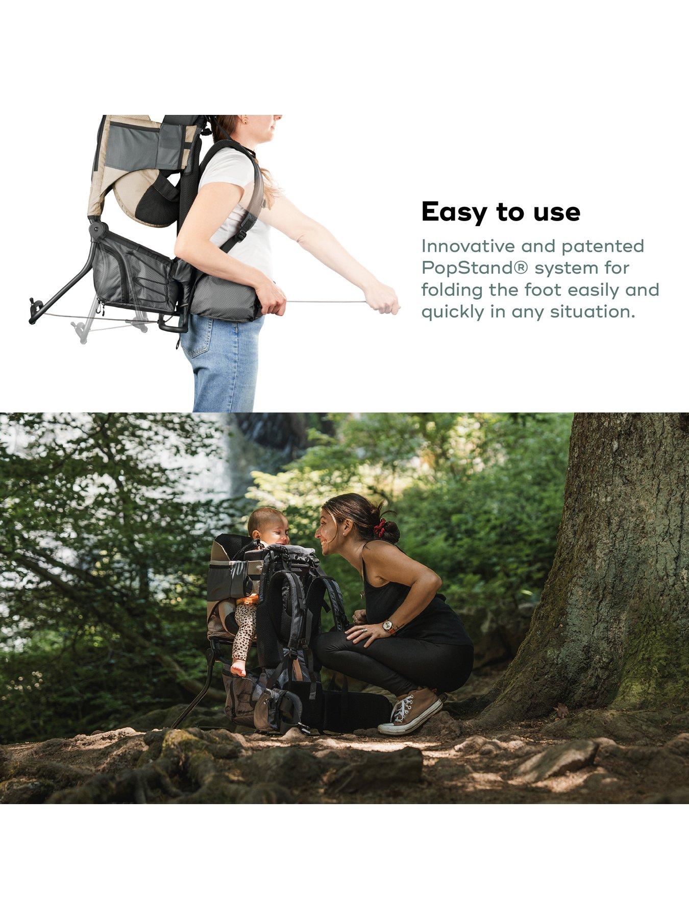 Image 5 of 7 of Babymoov Moov & Hike Dune Hiking Trek Baby Carrier & Raincover Bundle Set up to 18kg