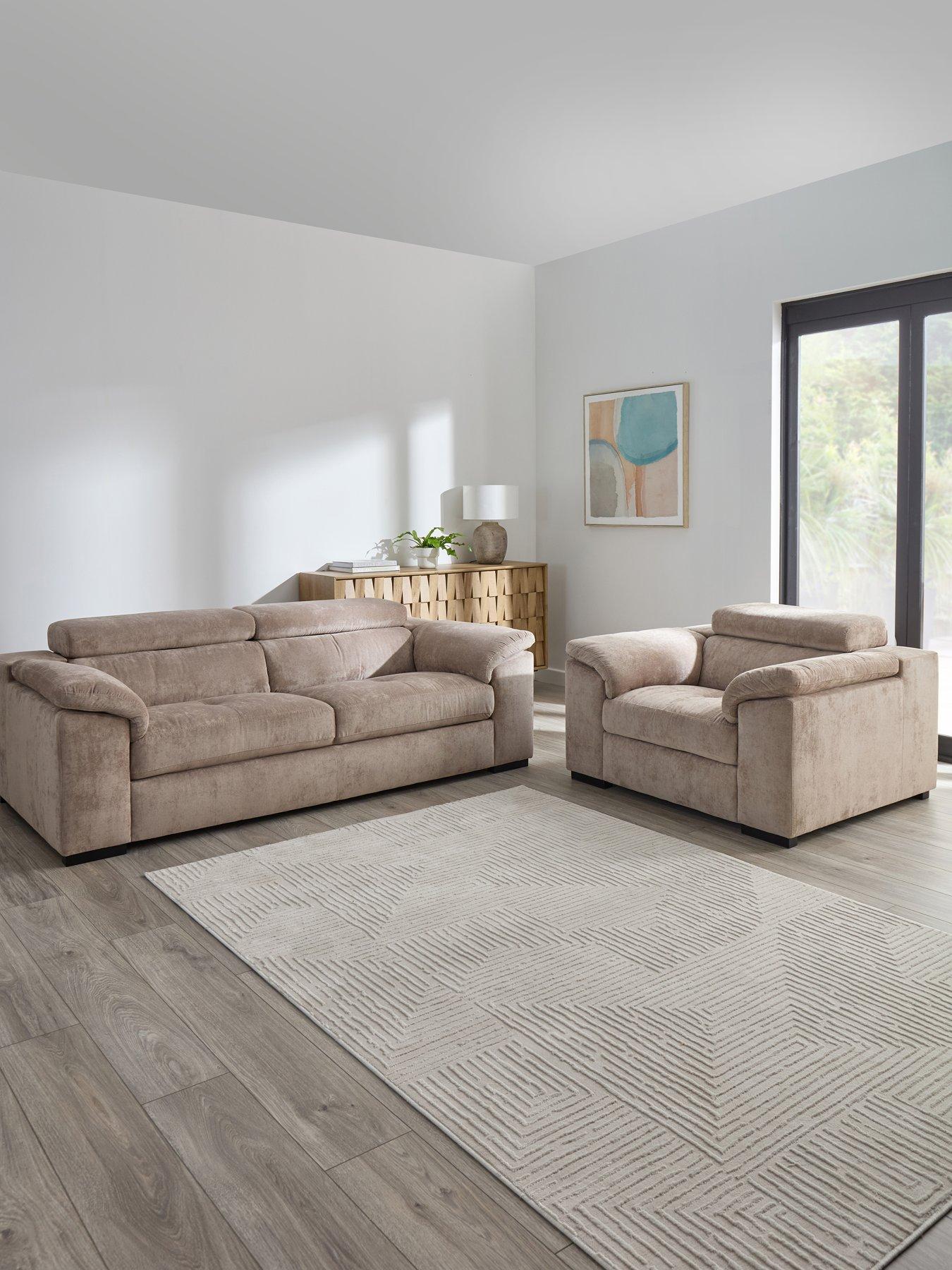 The Very Collection Brady 3 Seater Sofa + Chair