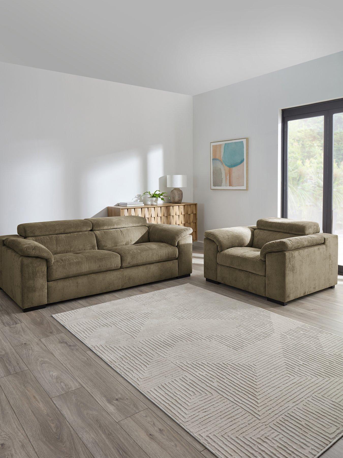 The Very Collection Brady 3 Seater Sofa + Chair