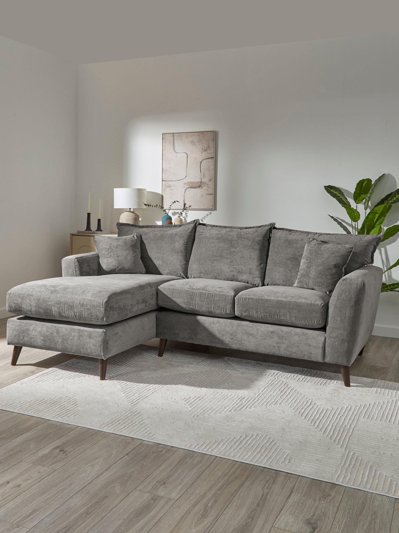 The Very Collection Bakerloo Left Hand 3 Seater Fabric Chaise - Made to Order in the UK