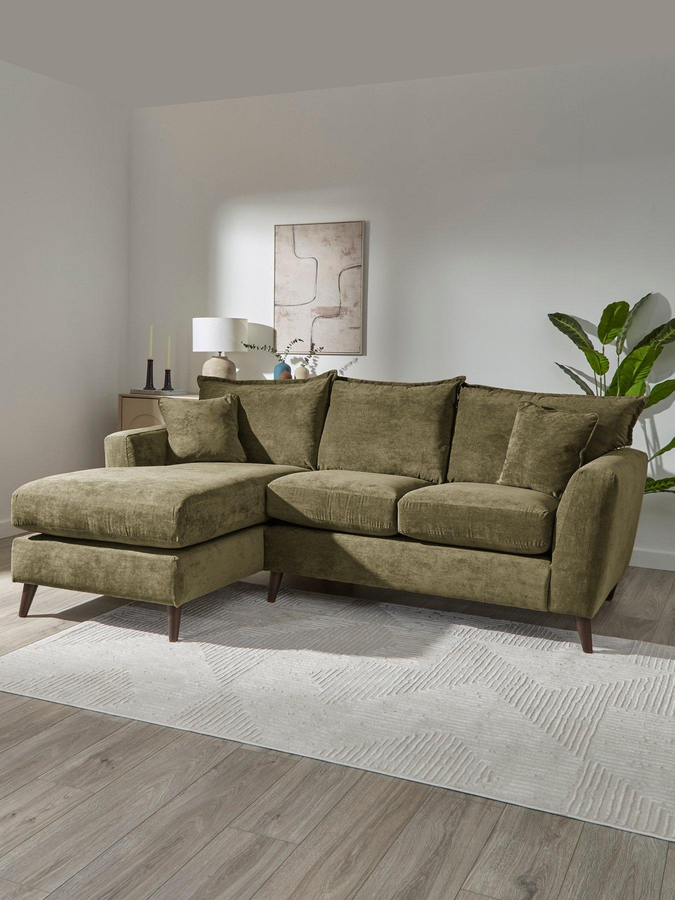 The Very Collection Bakerloo Left Hand 3 Seater Fabric Chaise - Made to Order in the UK