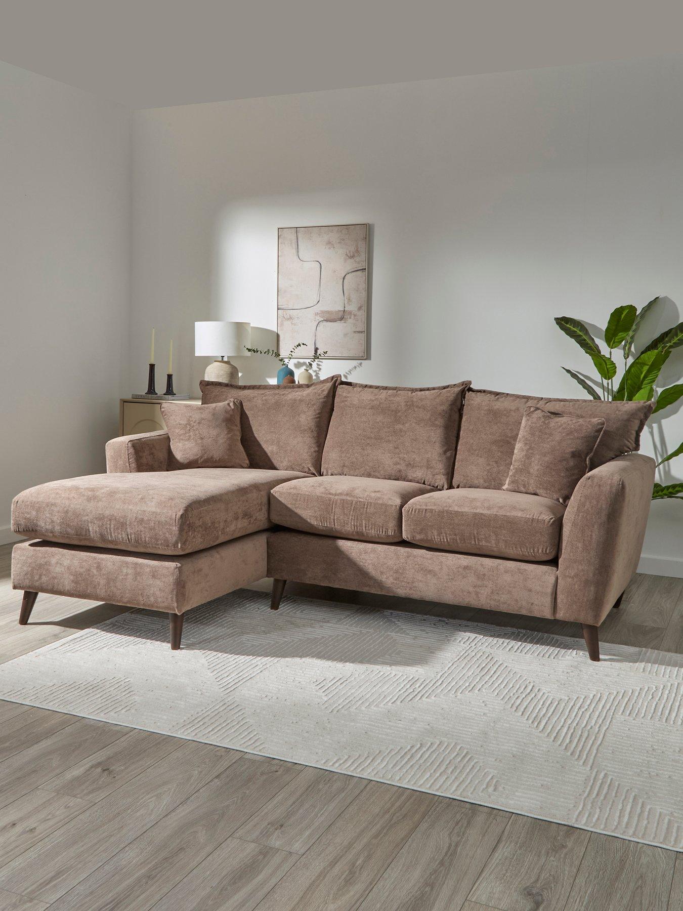 Image 1 of 7 of The Very Collection Bakerloo Left Hand 3 Seater Fabric Chaise&nbsp;- Made to Order in the UK
