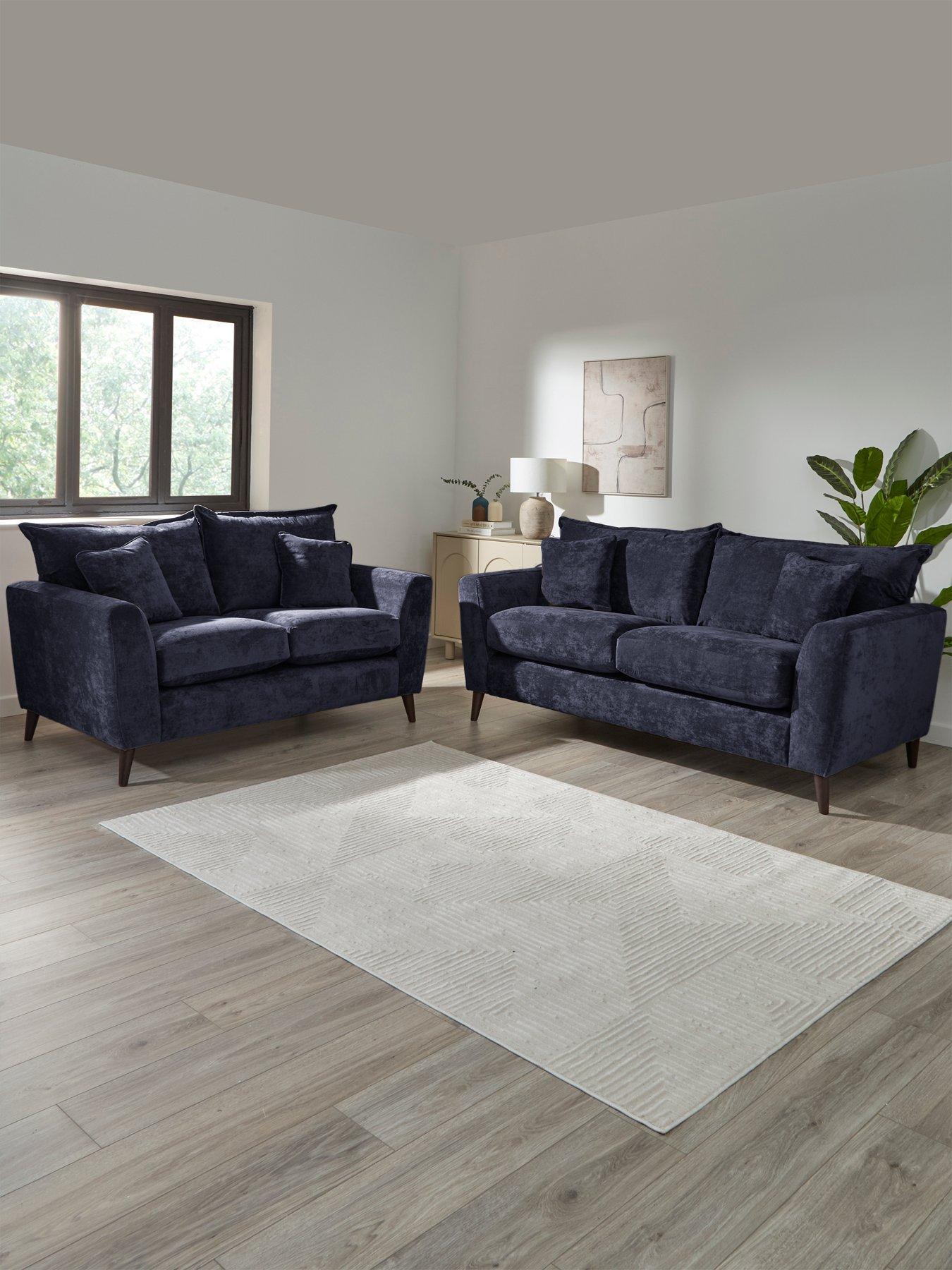 The Very Collection: Bakerloo Fabric 3 Seater + 2 Seater Fabric Sofa Set (Buy  &  SAVE!)