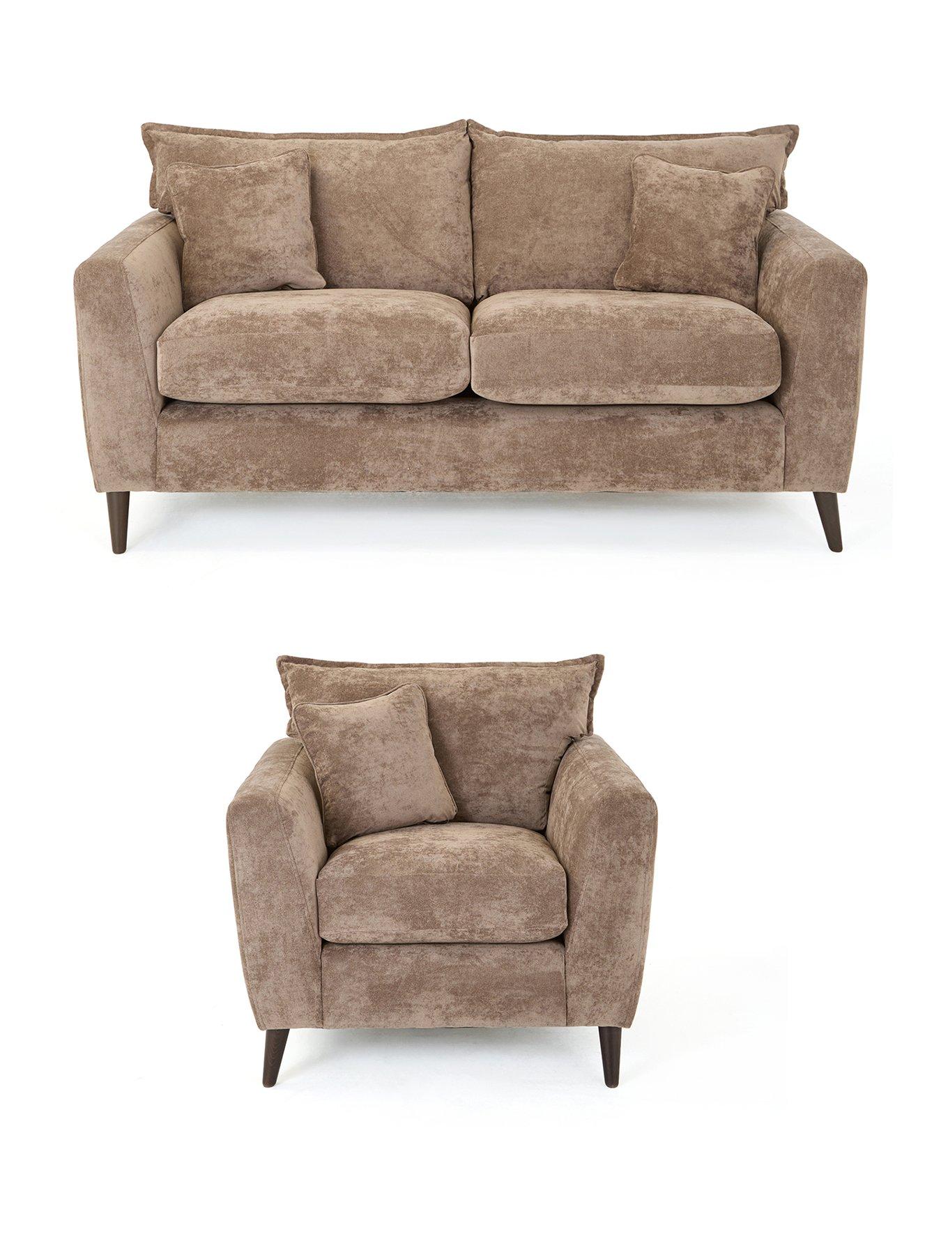 Image 2 of 7 of The Very Collection Bakerloo 3 Seater Sofa&nbsp;+ Armchair&nbsp;Set (Buy &amp; SAVE!)&nbsp;- Made to Order in the UK