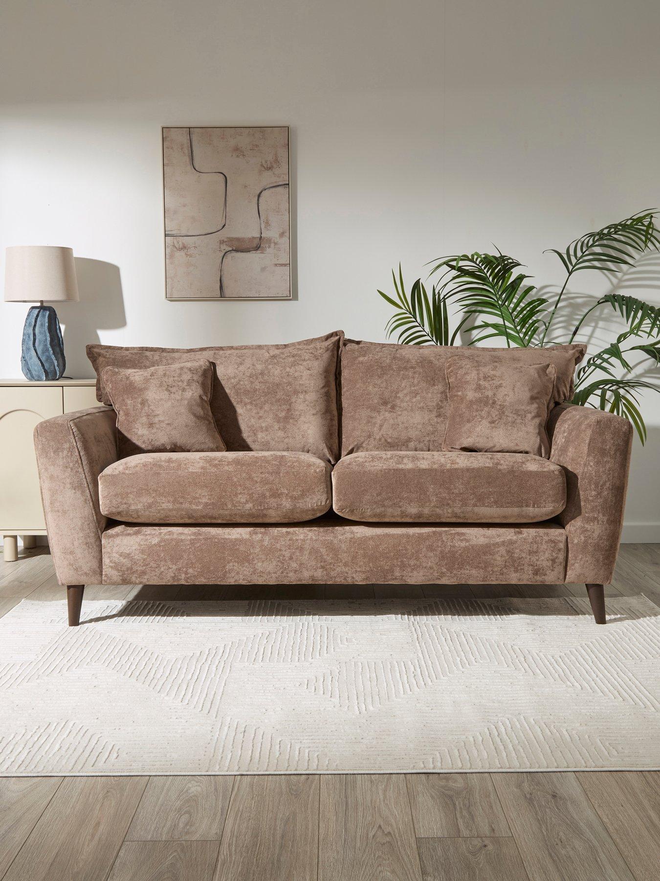 Image 1 of 7 of The Very Collection Bakerloo Fabric 3 Seater Fabric Sofa