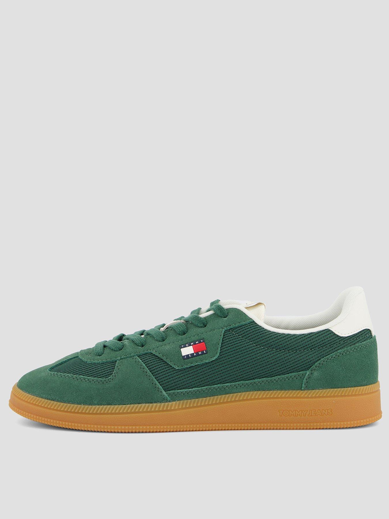 Tommy Jeans The Greenwich Edge Mix Material Trainers, Green, Size 43, Men