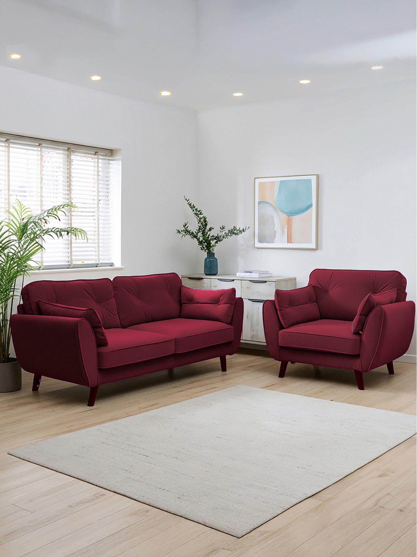 The Very Collection New Paulo 3 Seater Sofa + Armchair Set (Buy  &  SAVE!) - FSC® Certified