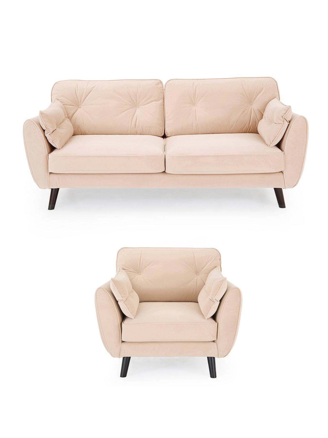 Image 2 of 6 of The Very Collection New Paulo 3 Seater Sofa + Armchair Set (Buy &amp; SAVE!) - FSC&reg; Certified