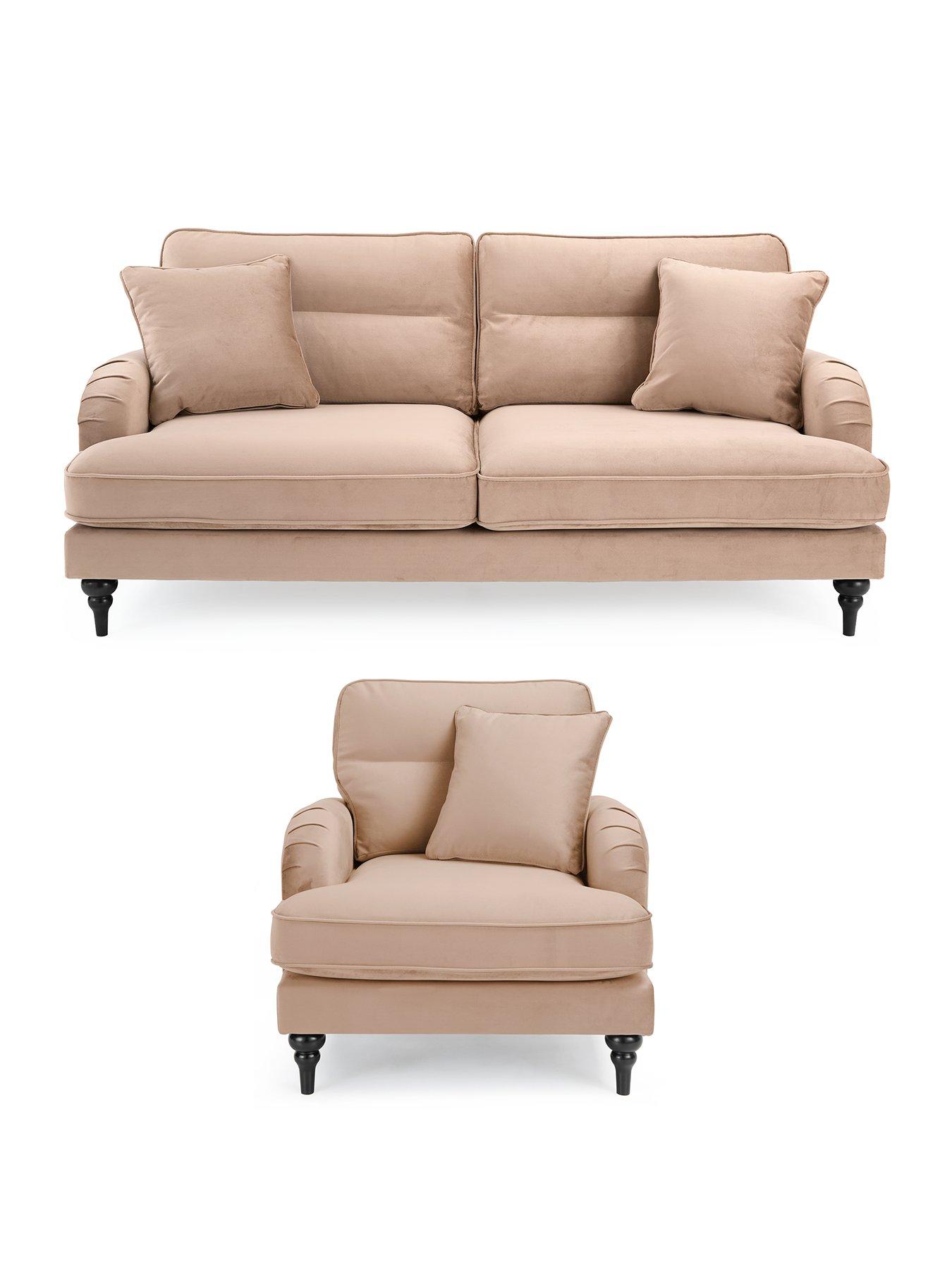 The Very Collection Victoria 3 + Chair - Mink