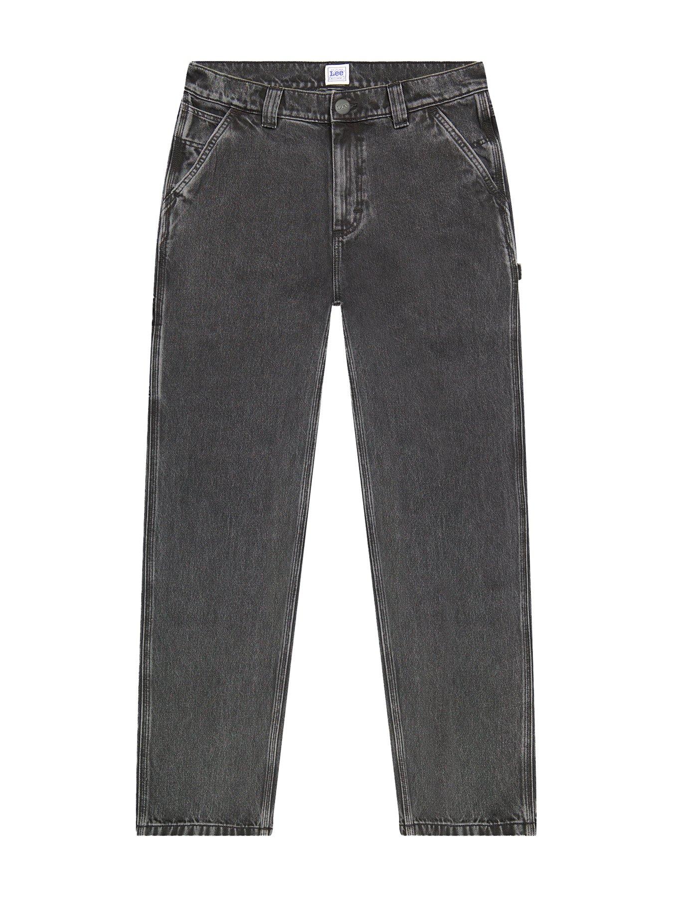 Image 6 of 6 of Lee Relaxed Tapered Fit Carpenter Jeans - Black