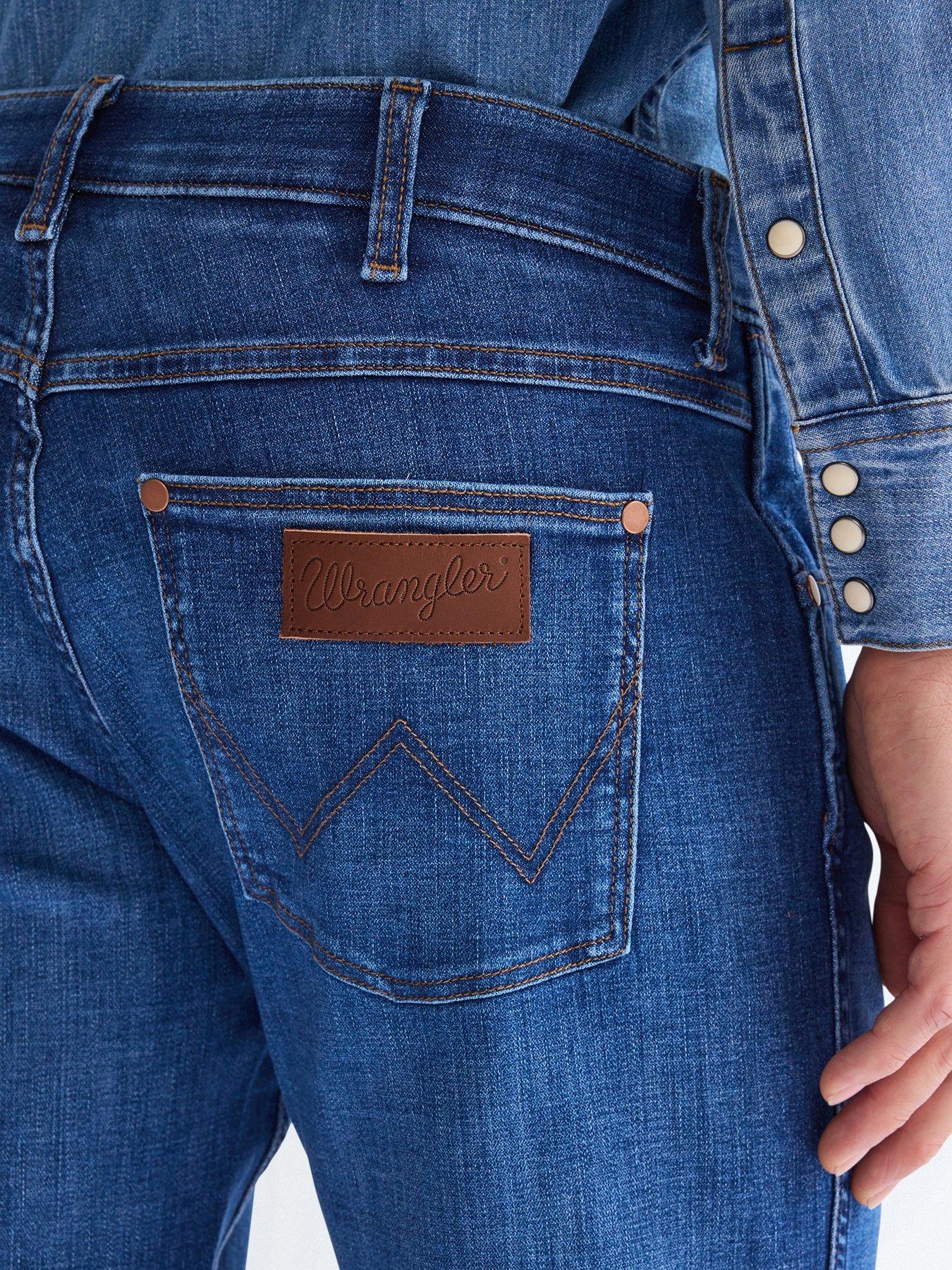 Image 4 of 4 of Wrangler Greensboro Regular Fit Jeans - Dark Wash