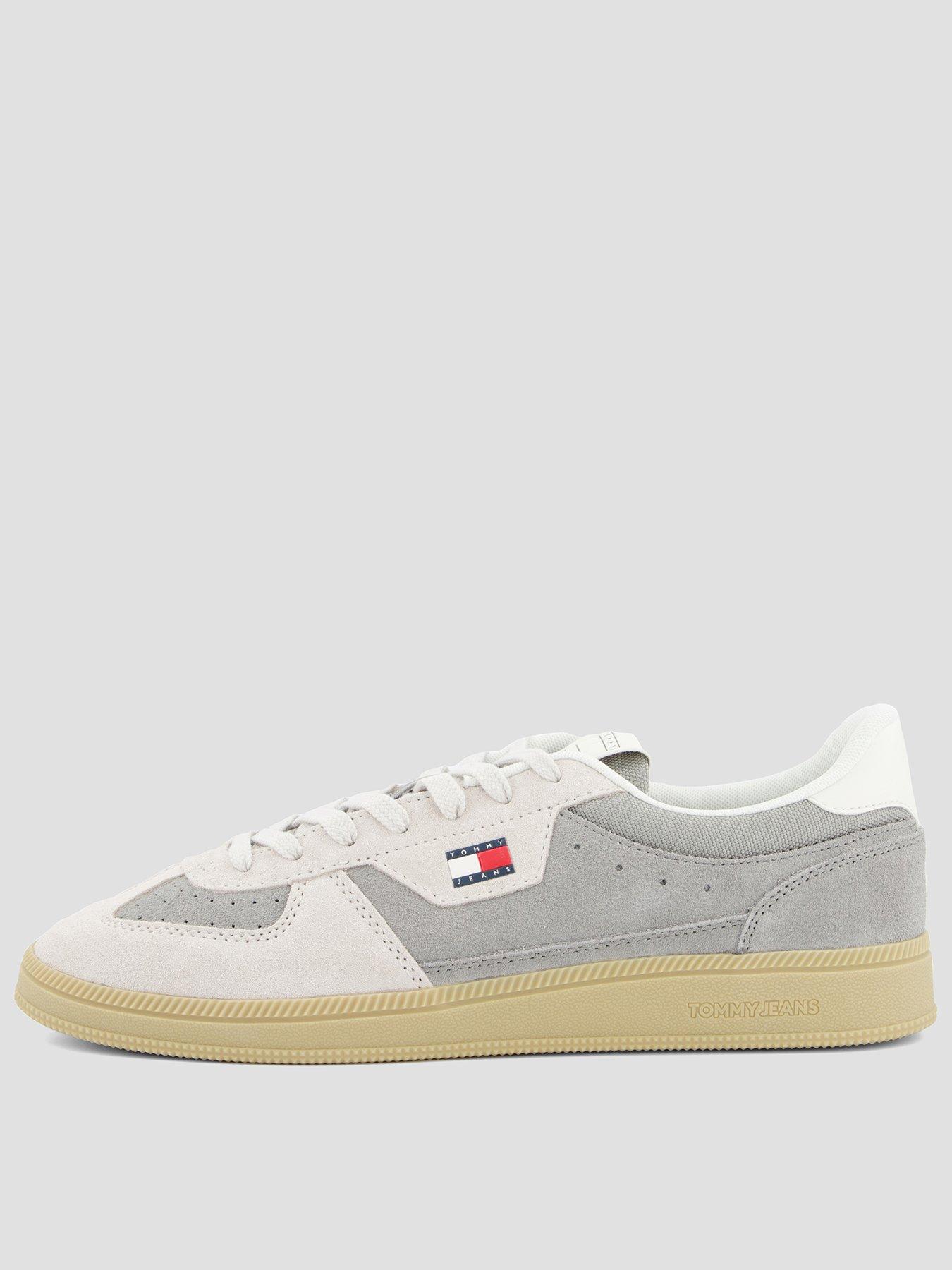 Tommy Jeans The Greenwich Edge Suede Trainers, Grey, Size 43, Men