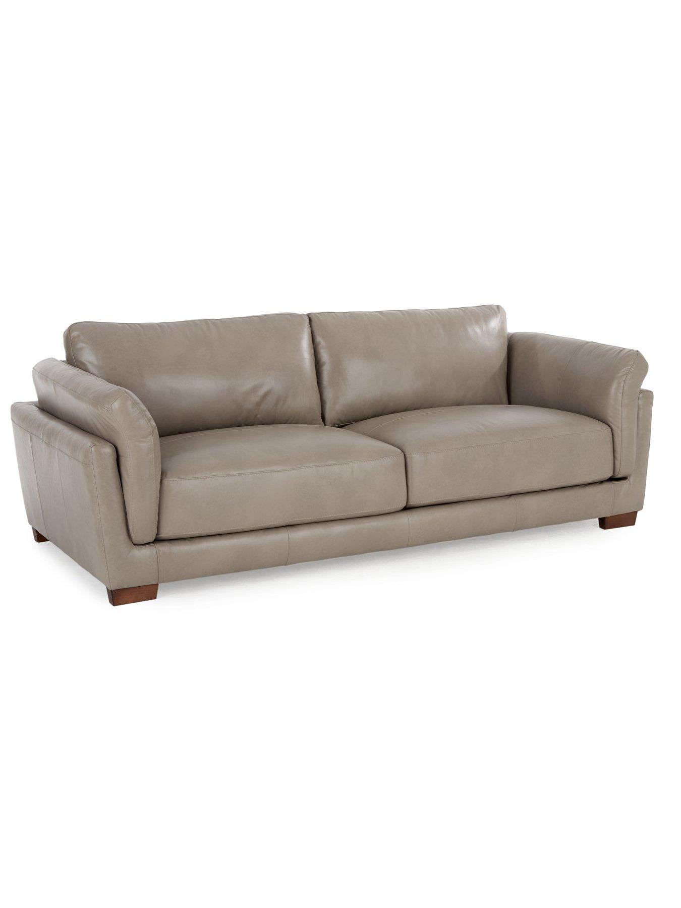 Image 3 of 5 of The Very Collection Morena 3 Seater Leather Sofa + Chair - FSC&reg; Certified