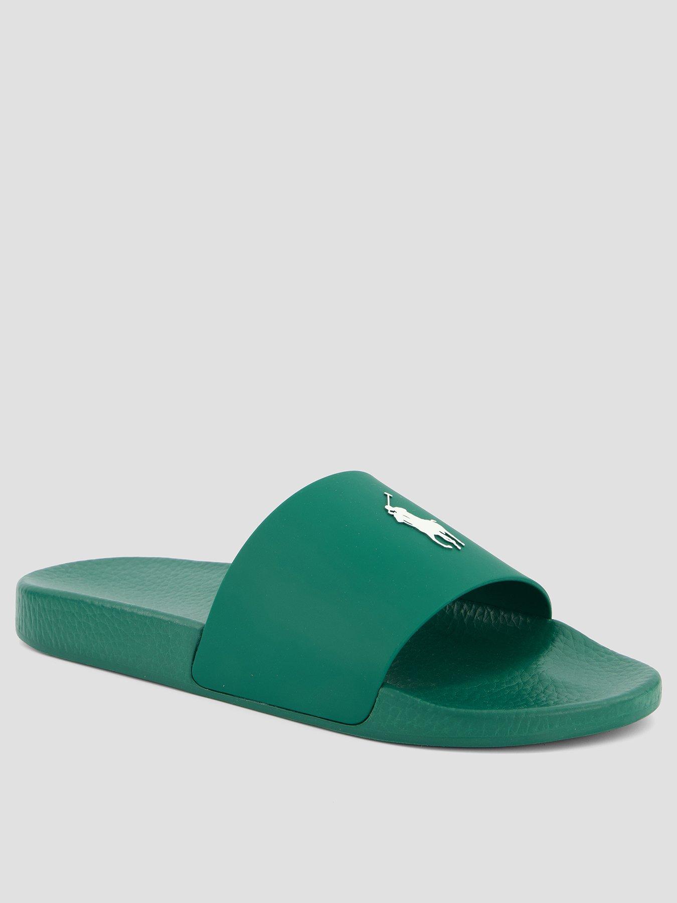 Polo Ralph Lauren Pool Slider, Green, Size 9, Men