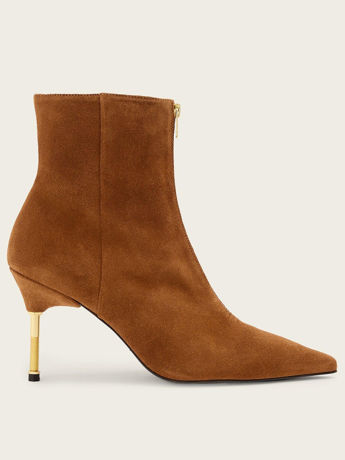 AllSaints Natasha Suede Boots - Brown
