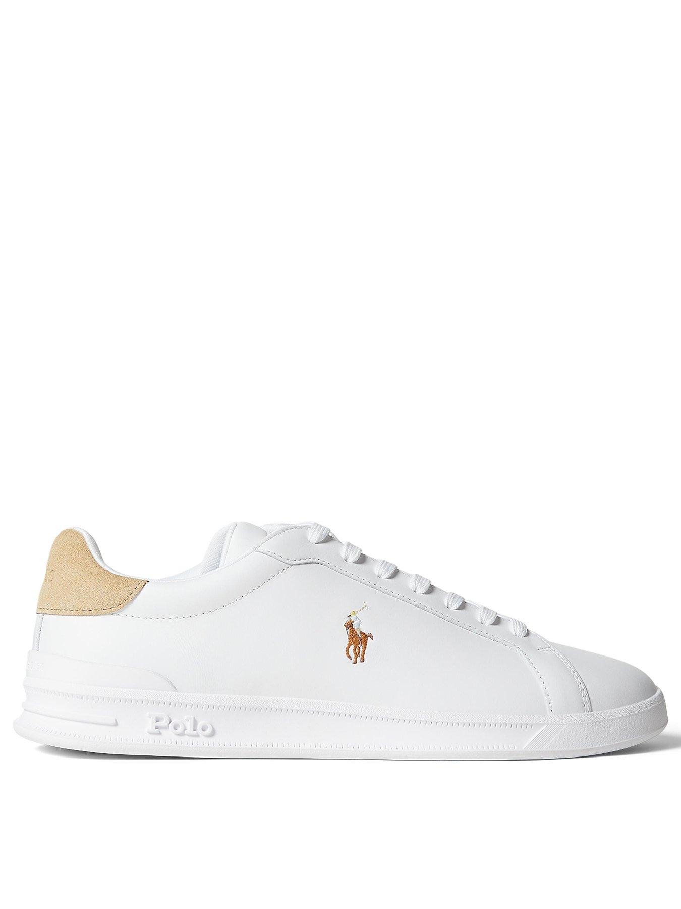 Polo Ralph Lauren Heritage Court Leather Sneakers - White