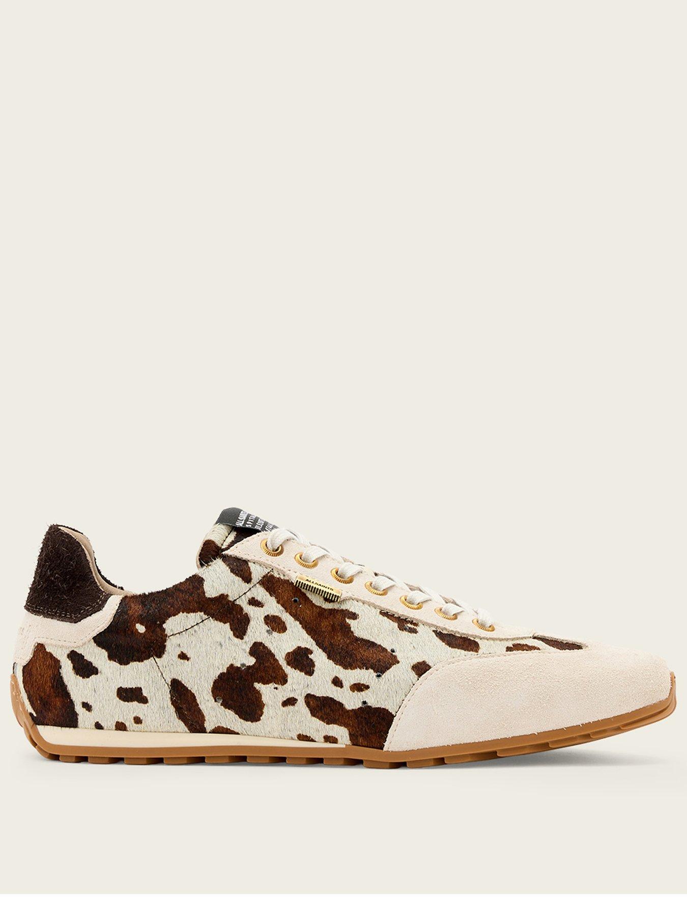 AllSaints Liam Cowhide Trainers - Brown